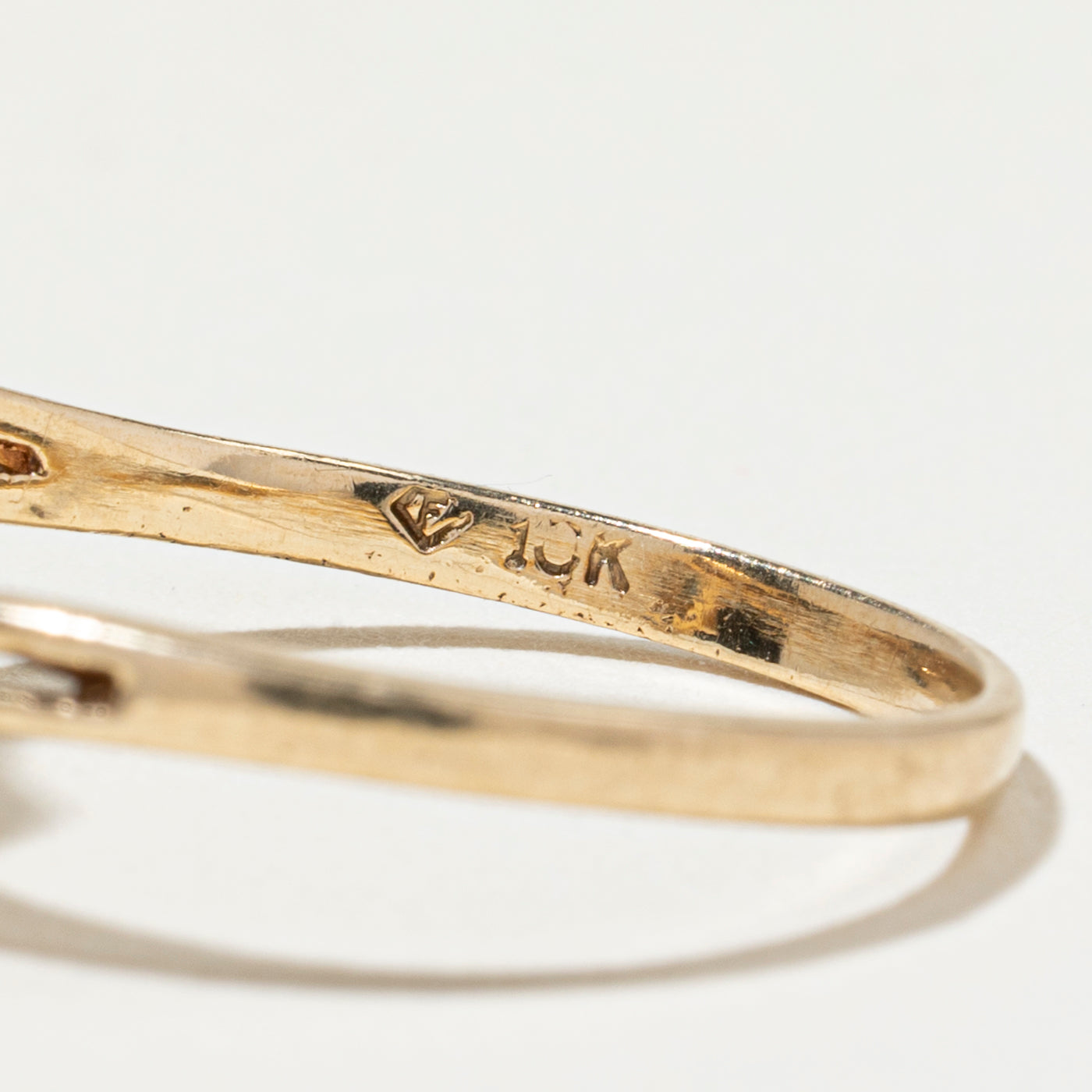 Diamond & Sapphire Petal Bypass Ring | SZ 6.75