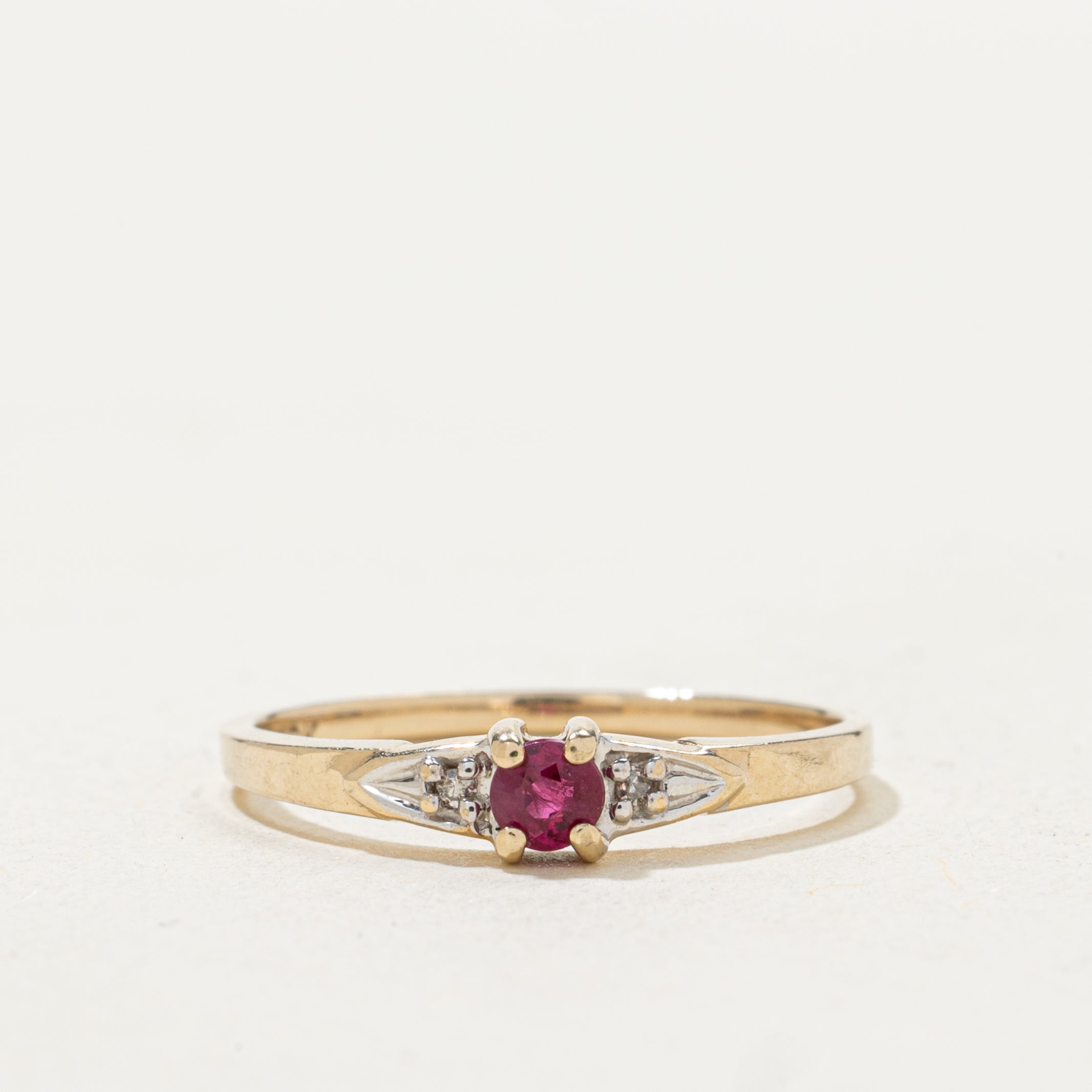 Ruby & Diamond Accented Band | SZ 5.5