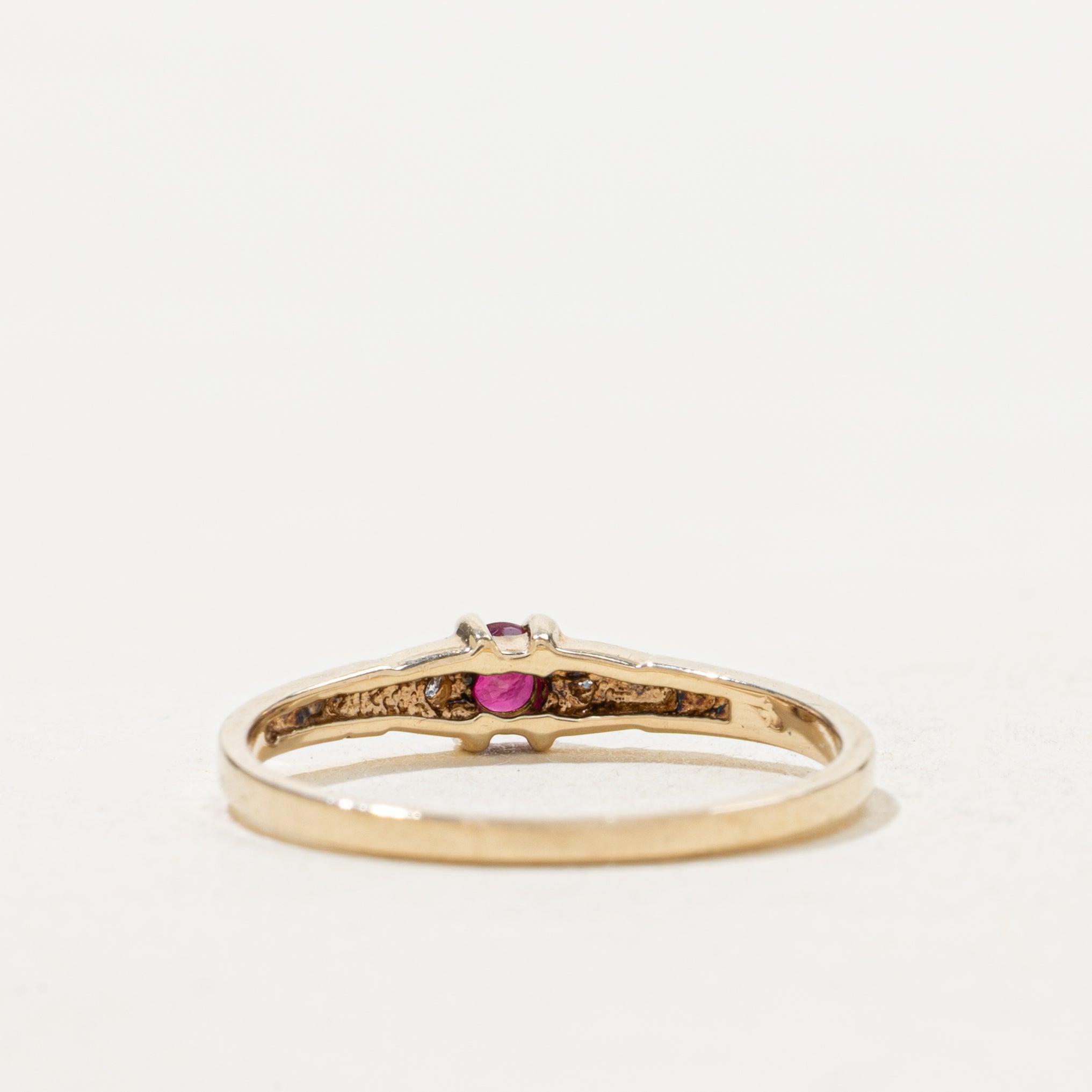 Ruby & Diamond Accented Band | SZ 5.5
