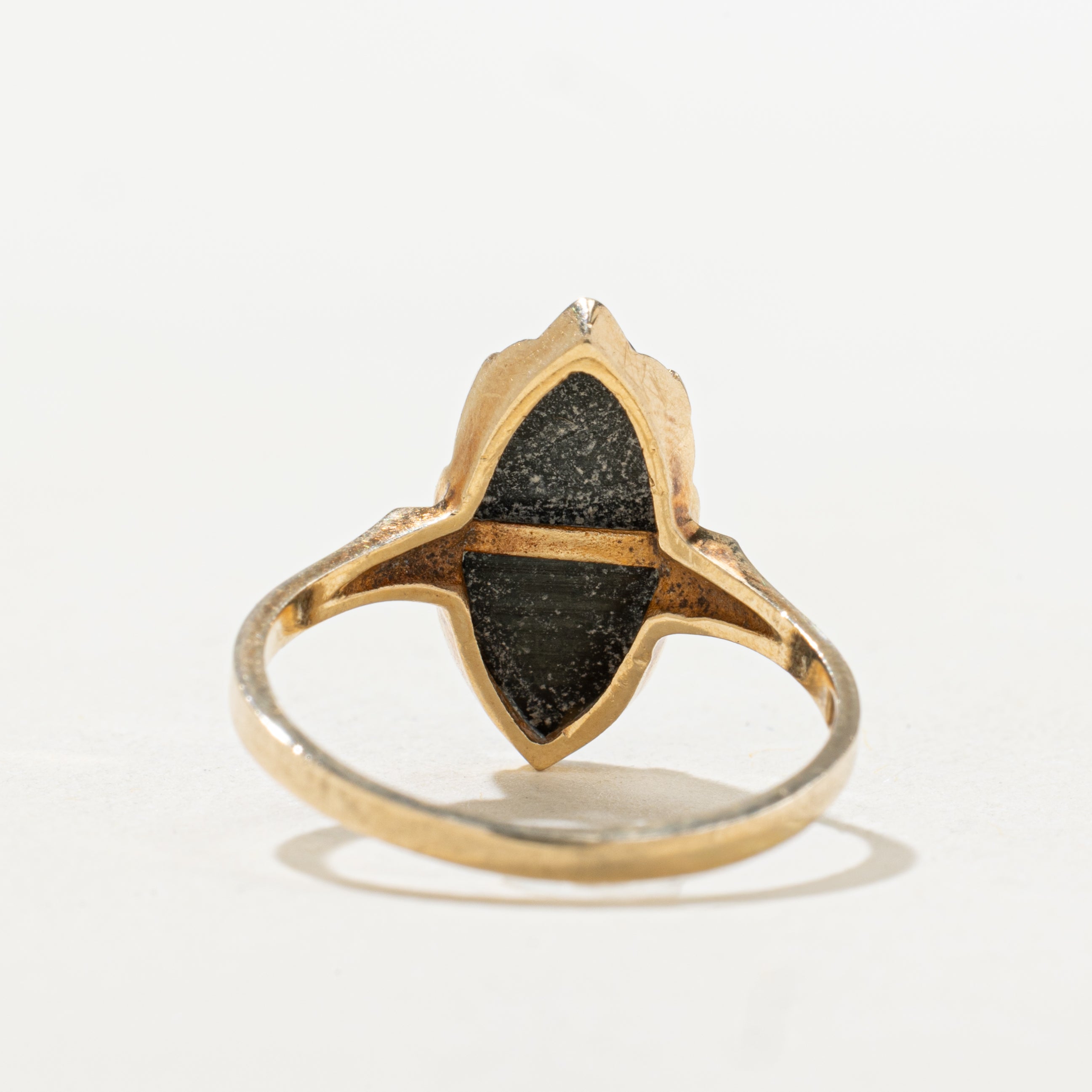 Hematite Navette Ring | SZ 6.25