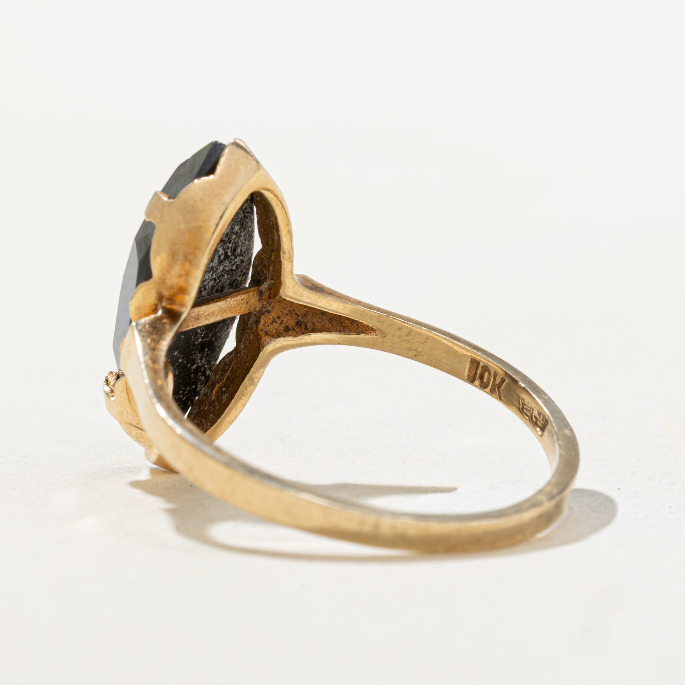 Hematite Navette Ring | SZ 6.25