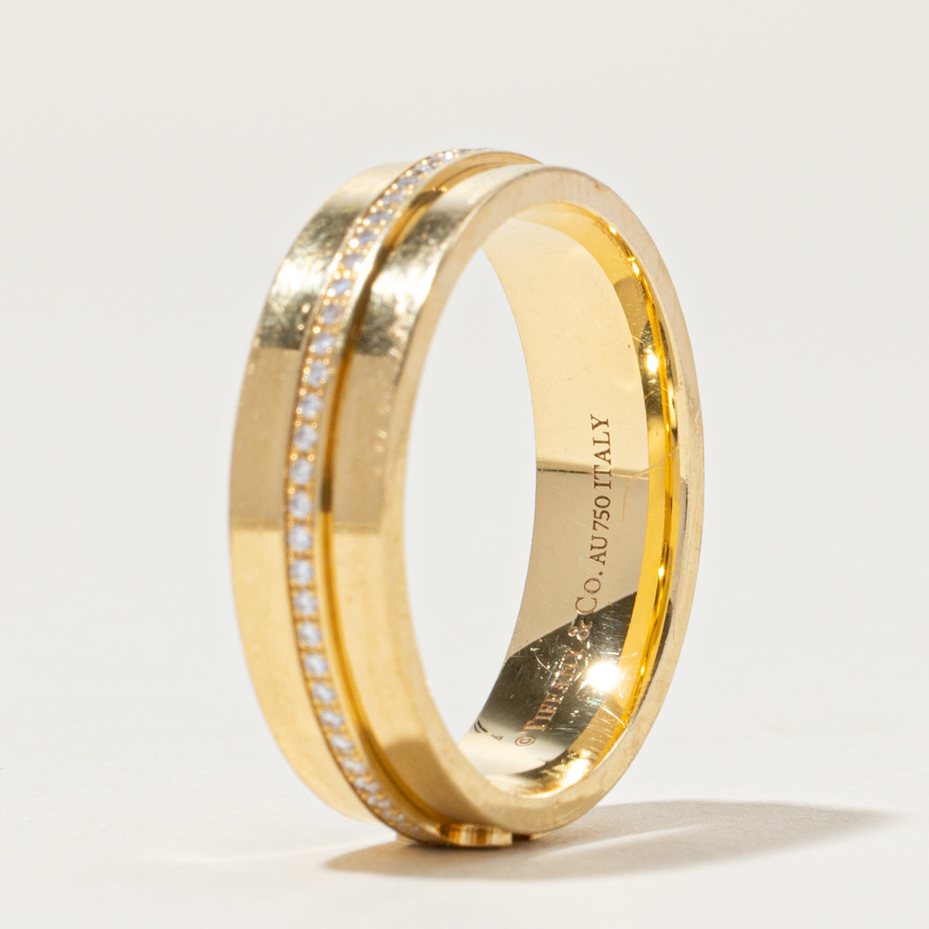 'Tiffany & Co' Tiffany T Wide Diamond Ring | 0.13ctw | 5.5mm | SZ 7.5