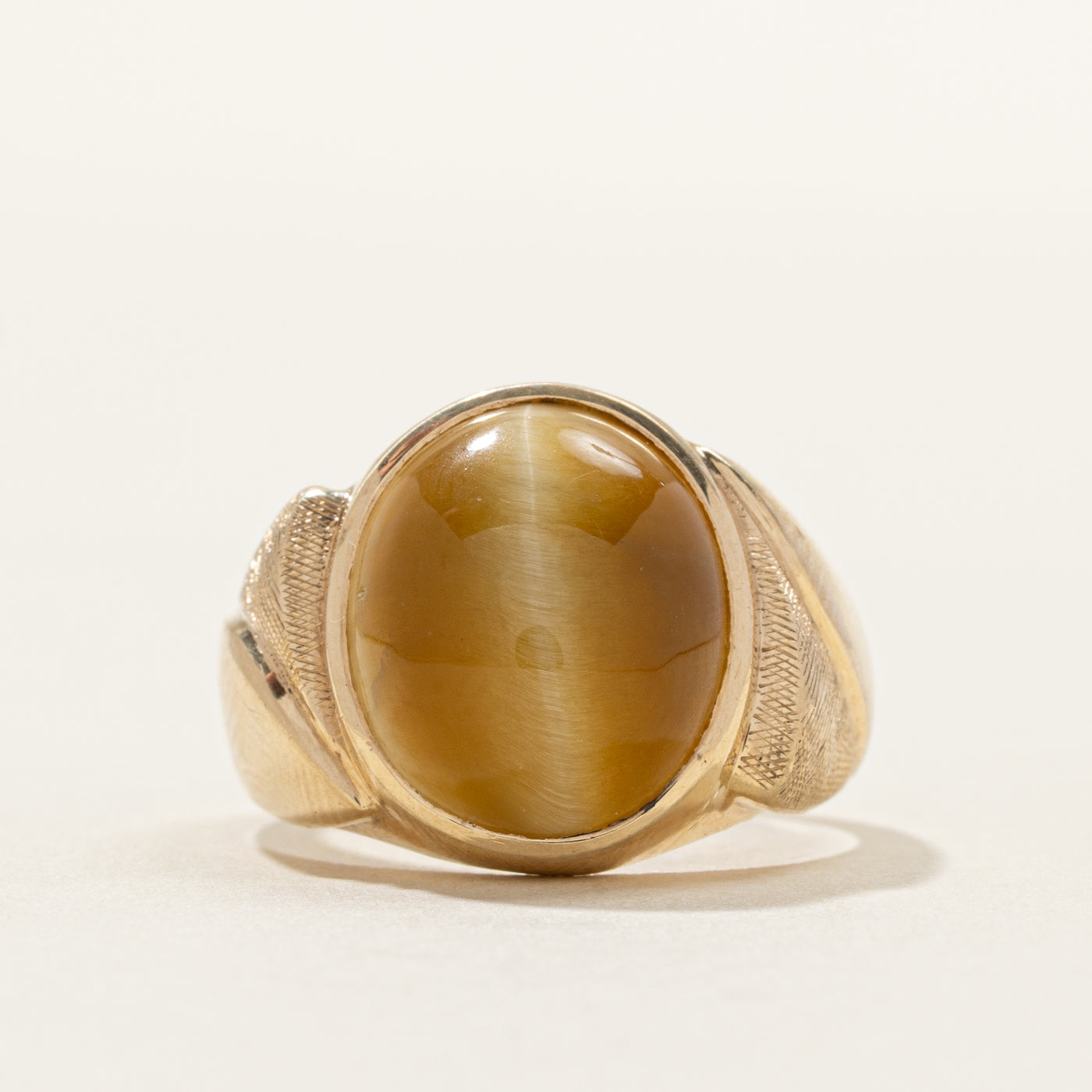 Cabochon Cat's Eye Cocktail Ring | SZ 8