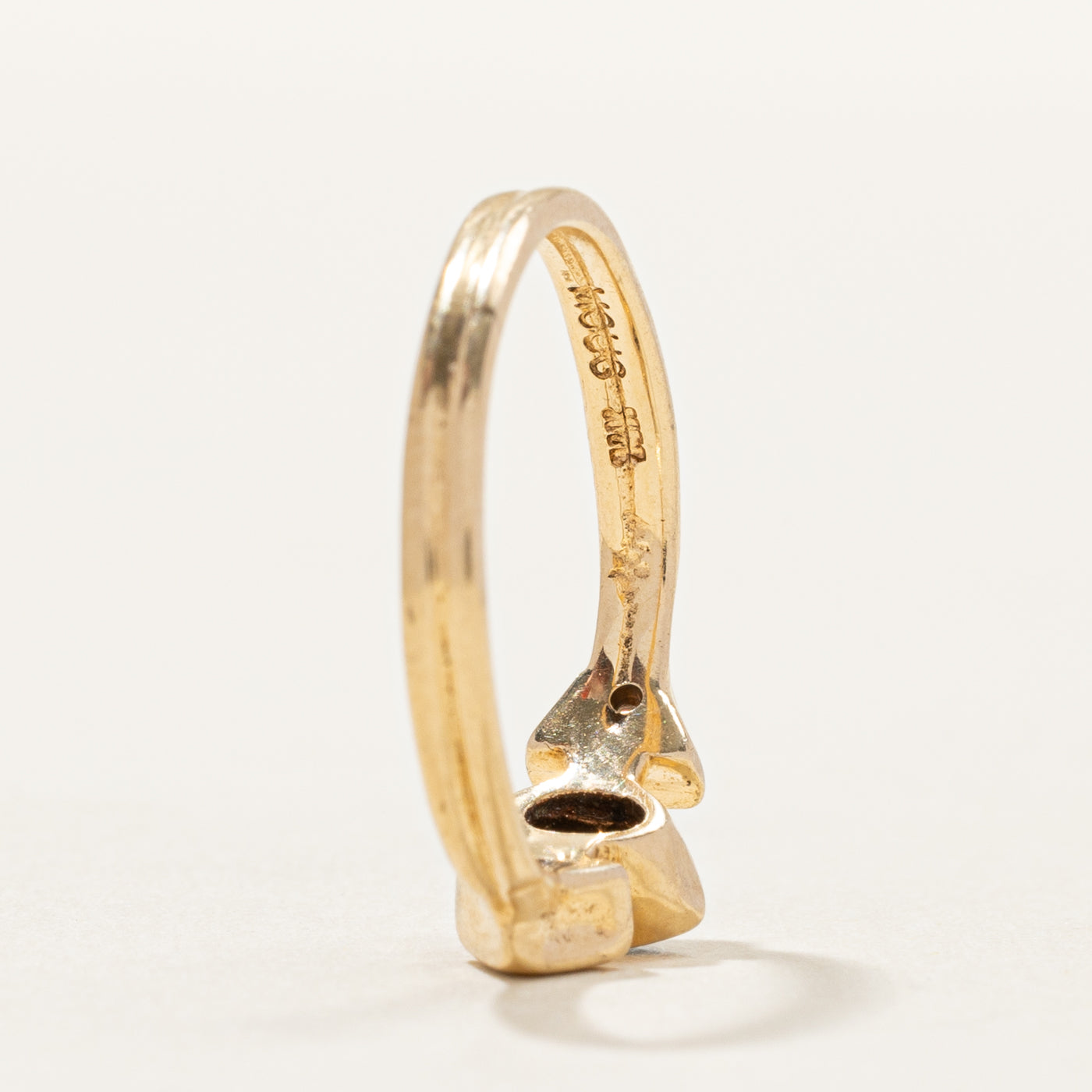 Marquise Cut Sapphire & Diamond Ring | 0.03ctw | SZ 3.75