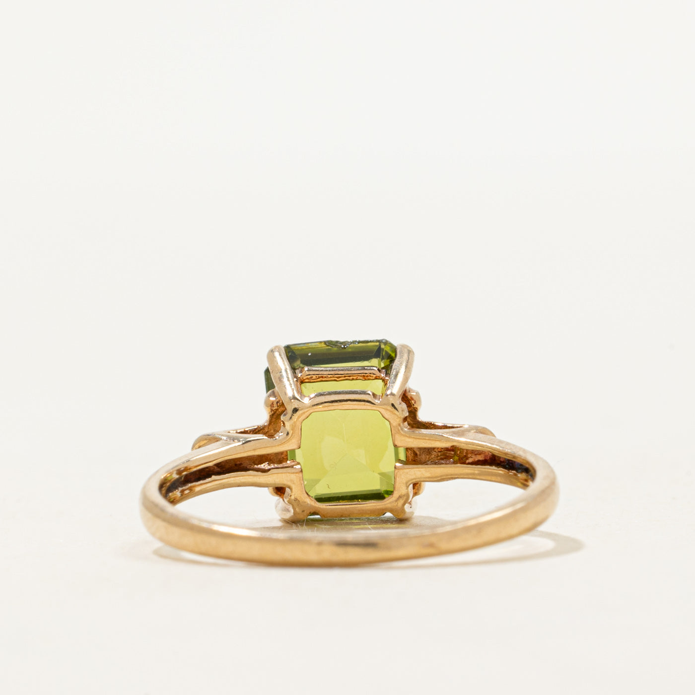 Basket Set Synthetic Spinel Ring | SZ 5.5