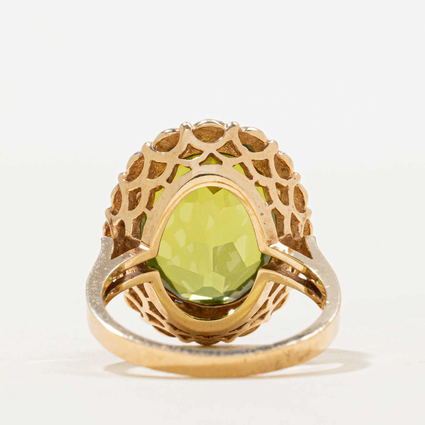 Oval Cut Synthetic Spinel Cocktail Ring | SZ 7