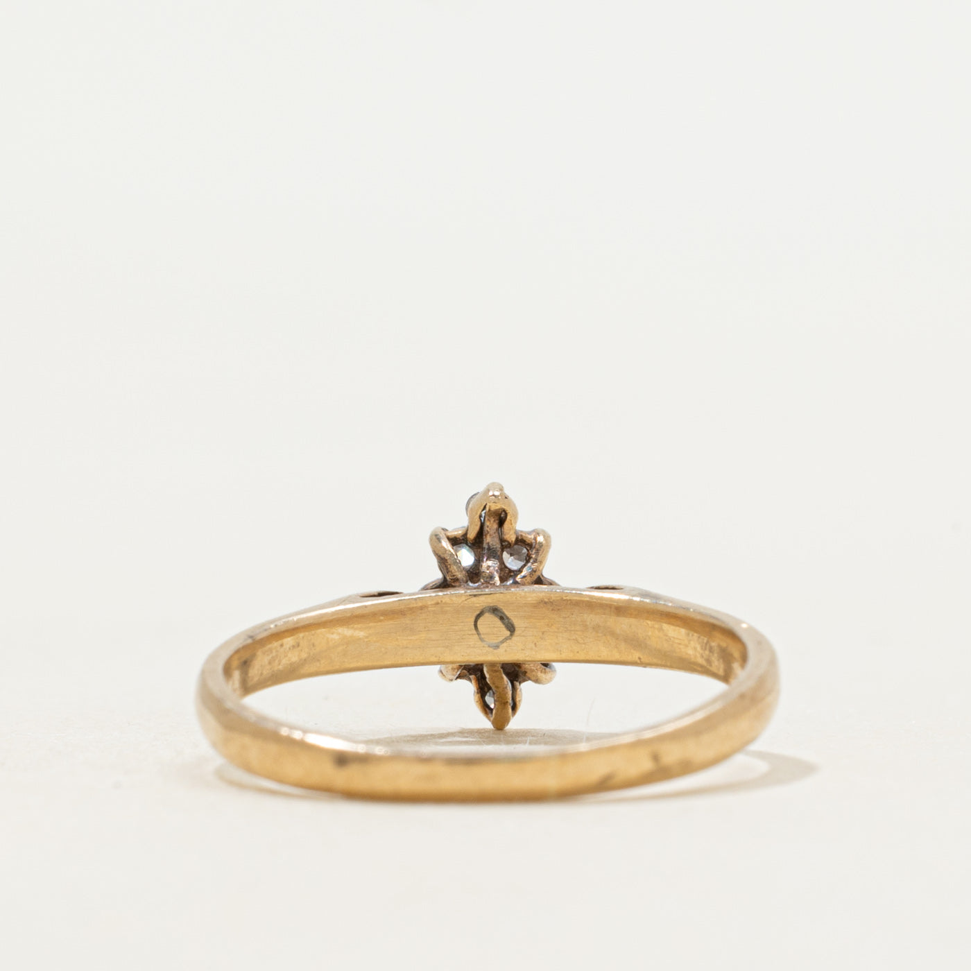 Ruby & Diamond Petal Ring | SZ 5.75