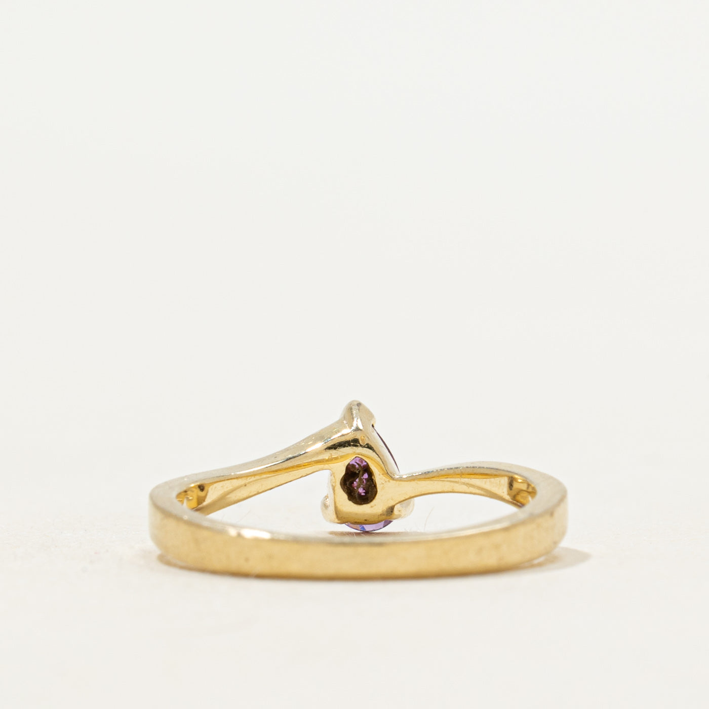 Pear Cut Ruby Bypass Ring | SZ 4