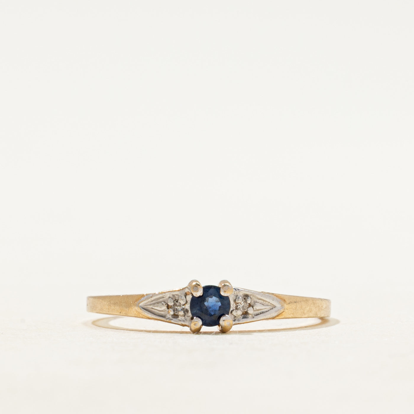 Sapphire & Diamond Petite Ring | SZ 5.5