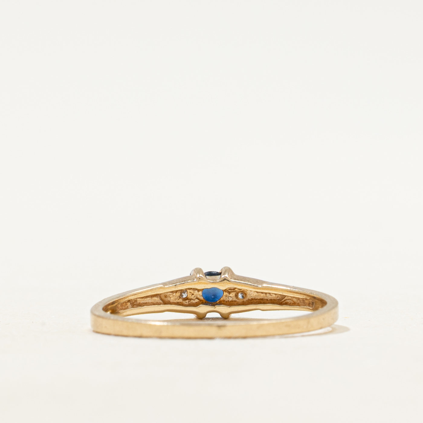 Sapphire & Diamond Petite Ring | SZ 5.5