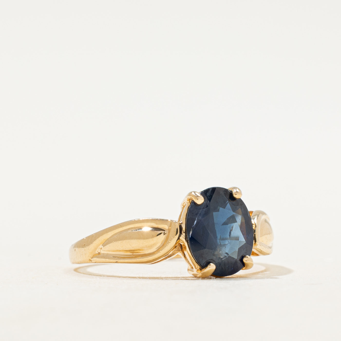Oval Cut Solitaire Sapphire Ring | 1.69ct | SZ 8