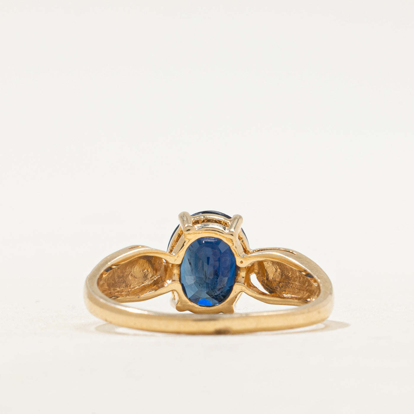 Oval Cut Solitaire Sapphire Ring | 1.69ct | SZ 8