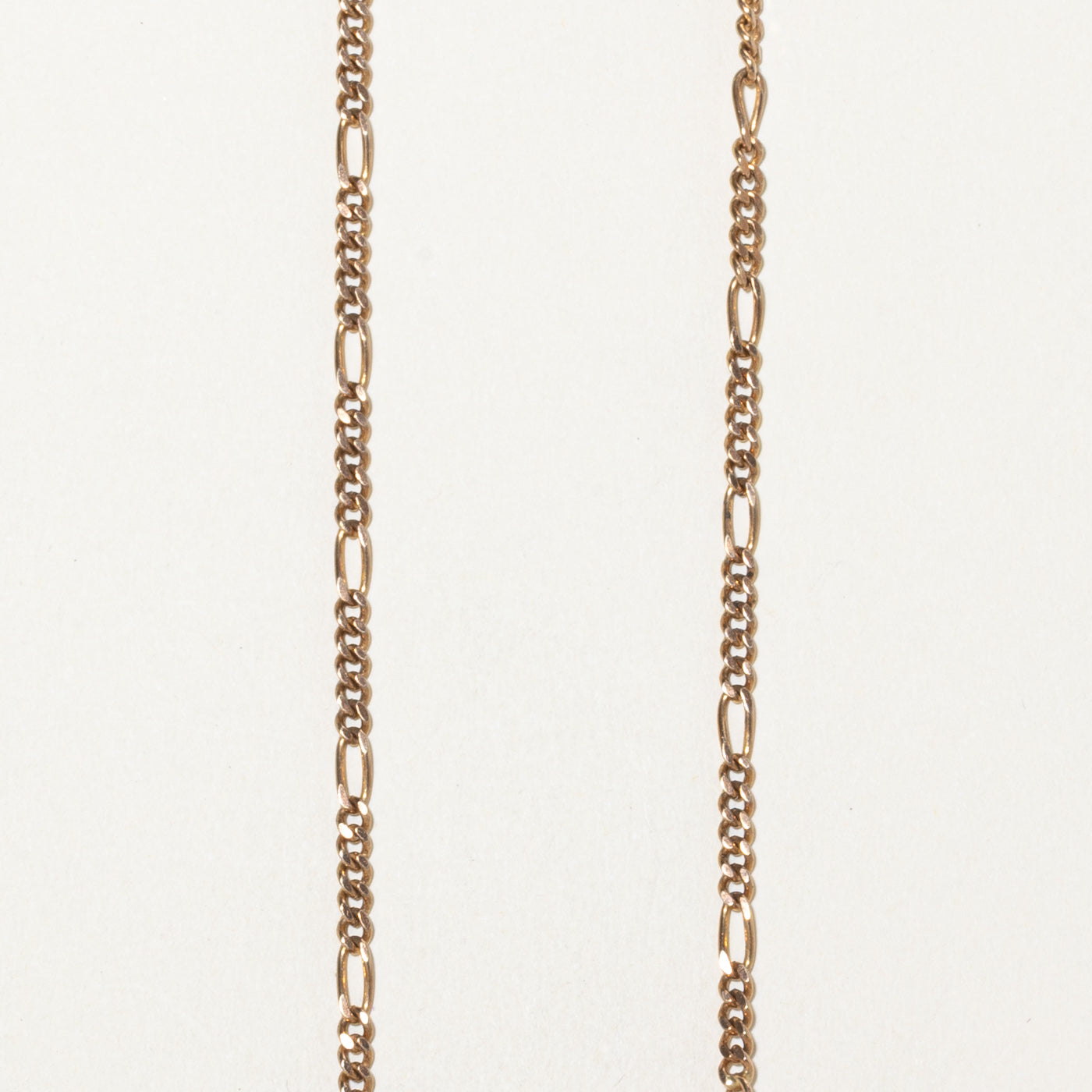 Chaîne Figaro en or jaune 9 carats Birmingham 1985 | 51 cm