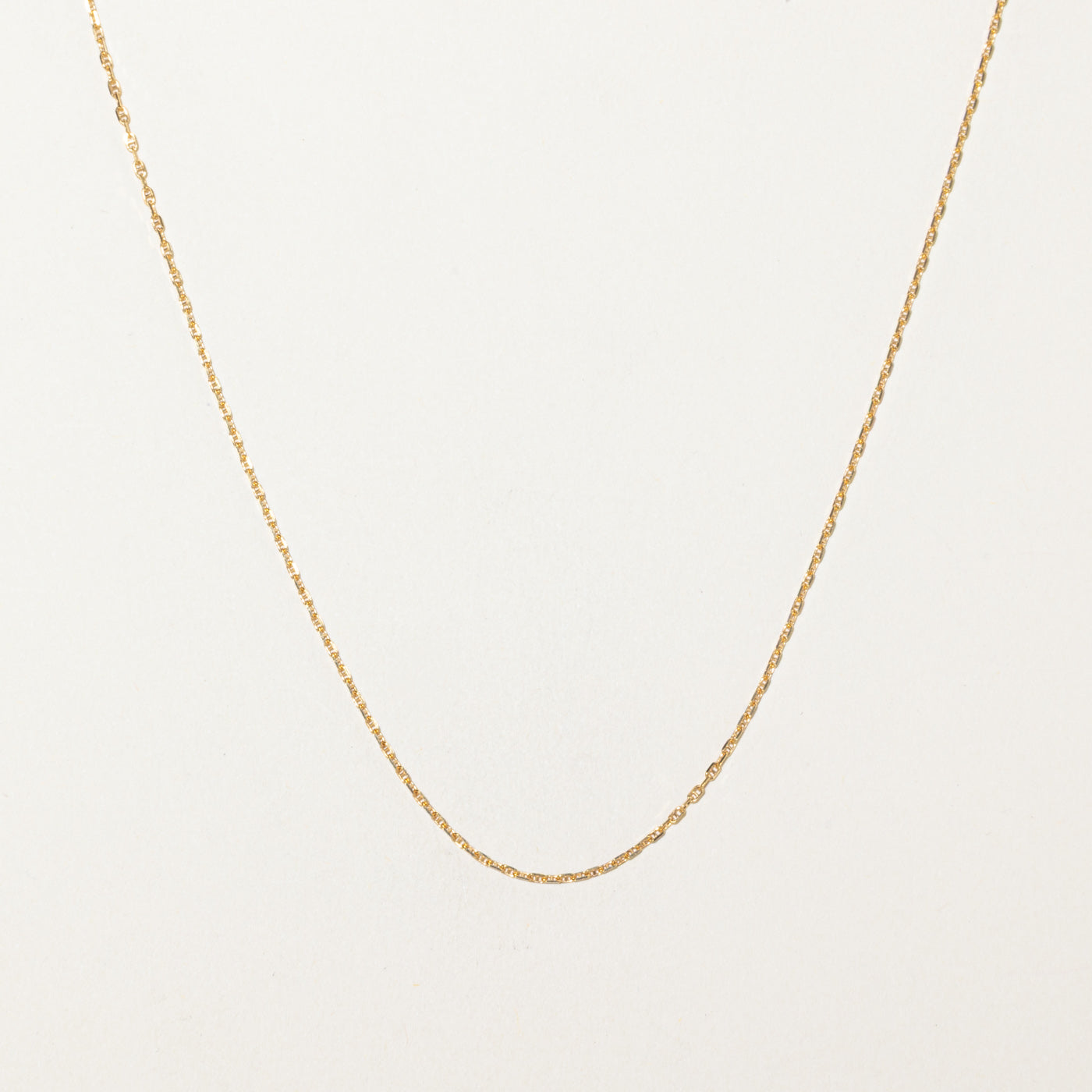 10k Yellow Gold Anchor Chain | 18"