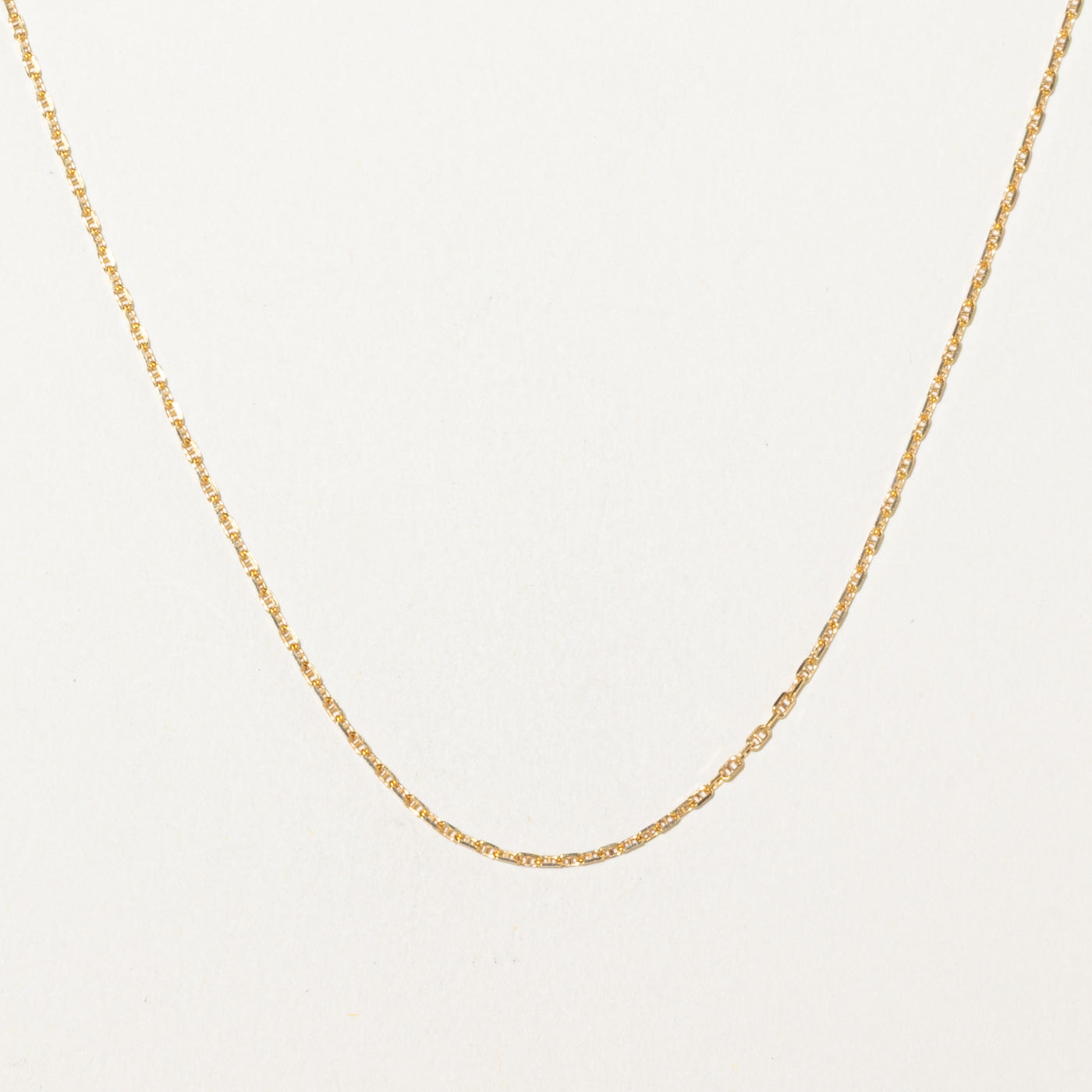 10k Yellow Gold Anchor Chain | 18"
