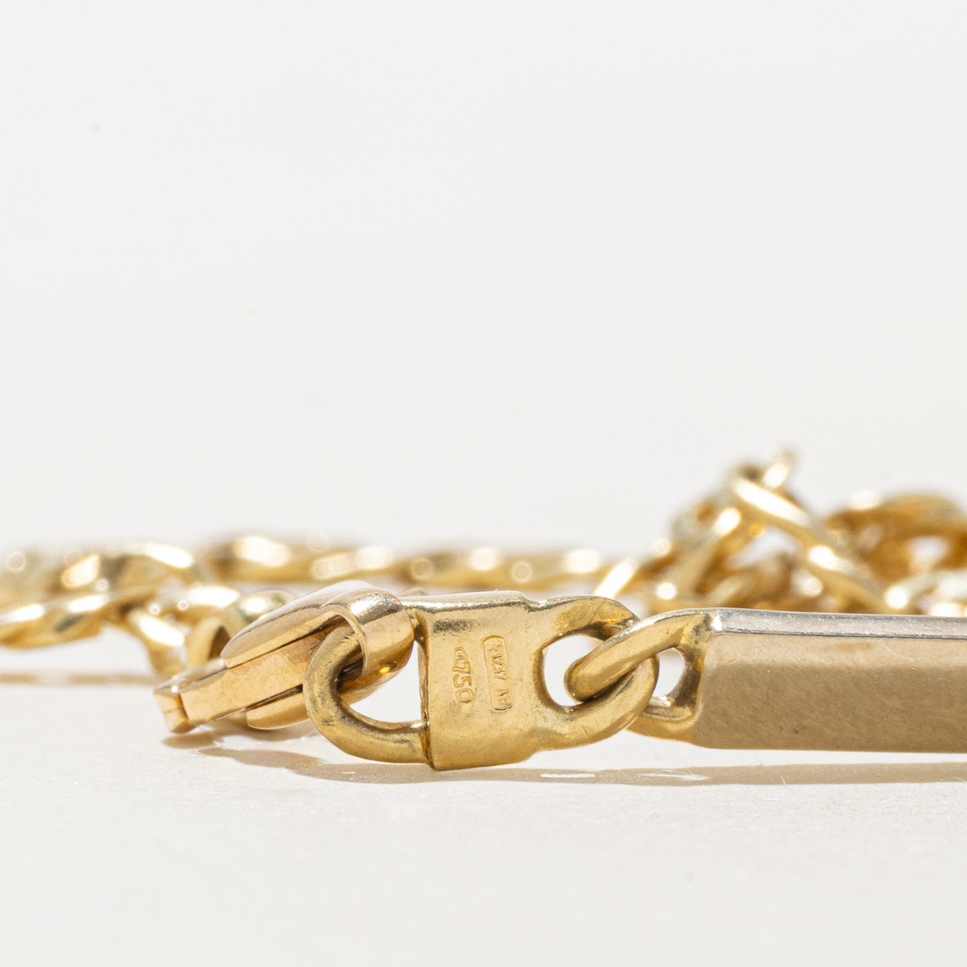 Italian 18k Yellow Gold Figarucci Chain | 22"