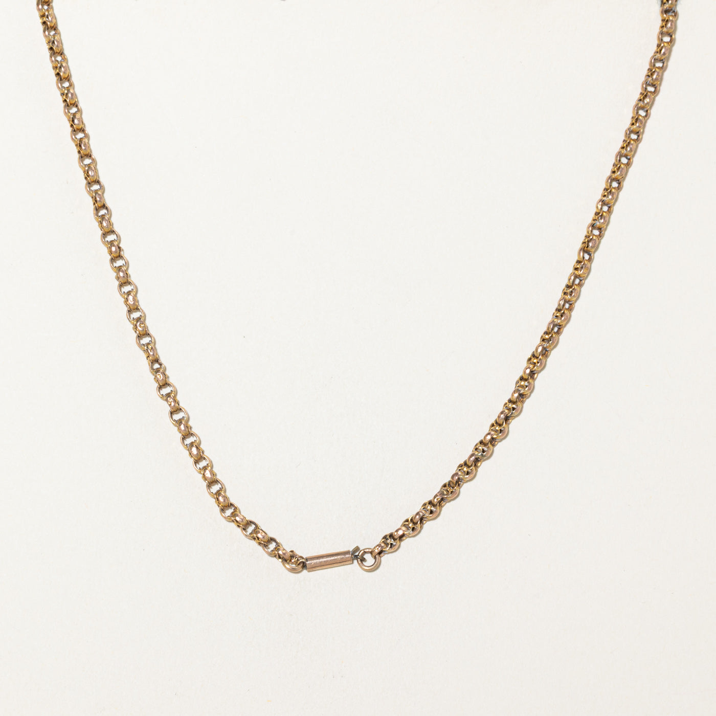 10k Yellow Gold Rolo Link Chain | 19"