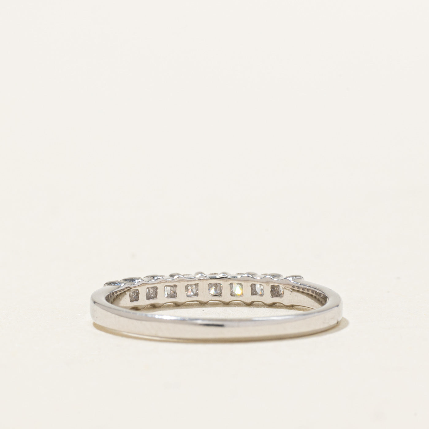14K White Gold Semi Eternity Diamond Band | 0.24ctw | SZ 5.5