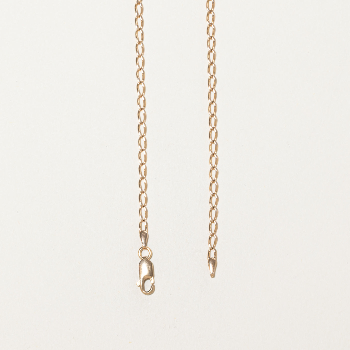 10k Yellow Gold Curb Link Chain | 28"