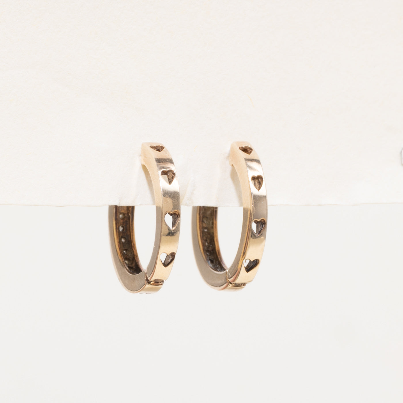 10k Diamond Hoop Earrings | 0.20ctw