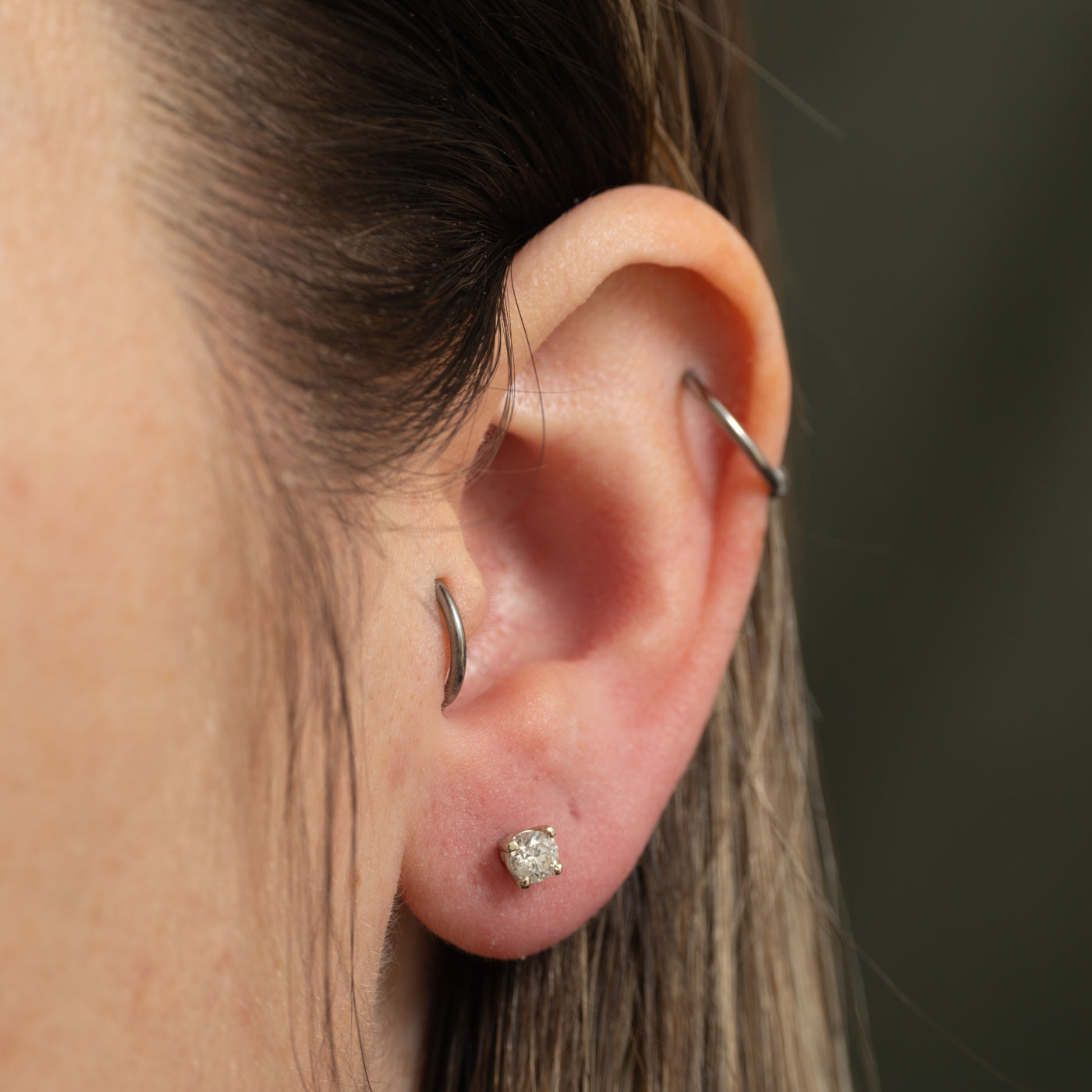 ***Boucles d'oreilles en or 14 carats 4293-45