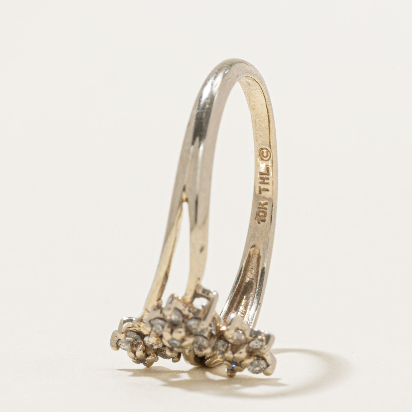 10K Diamond Multi Floral Cluster Ring | SZ 7.25