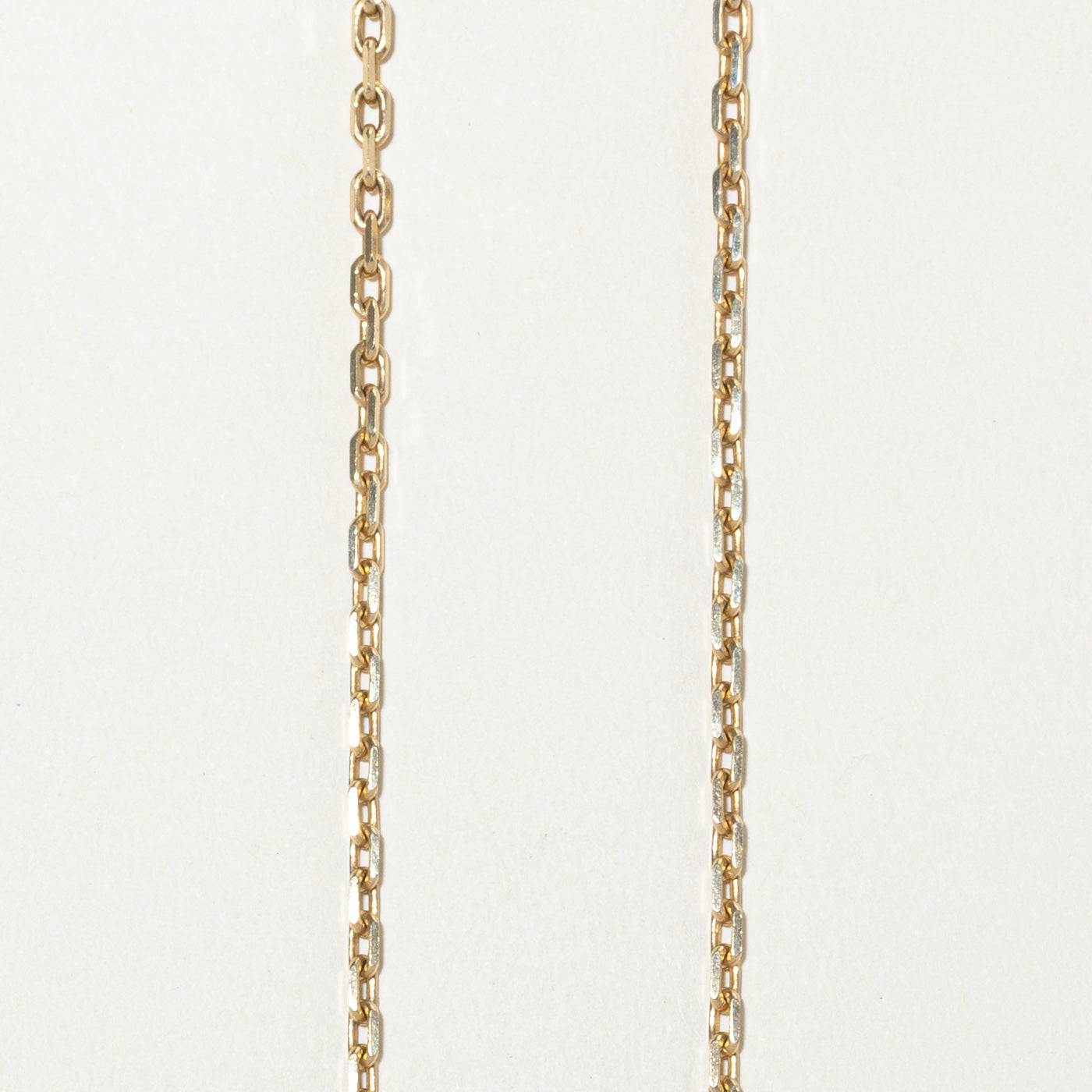 10k Yellow Gold Knife Edge Cable Link Chain | 24"