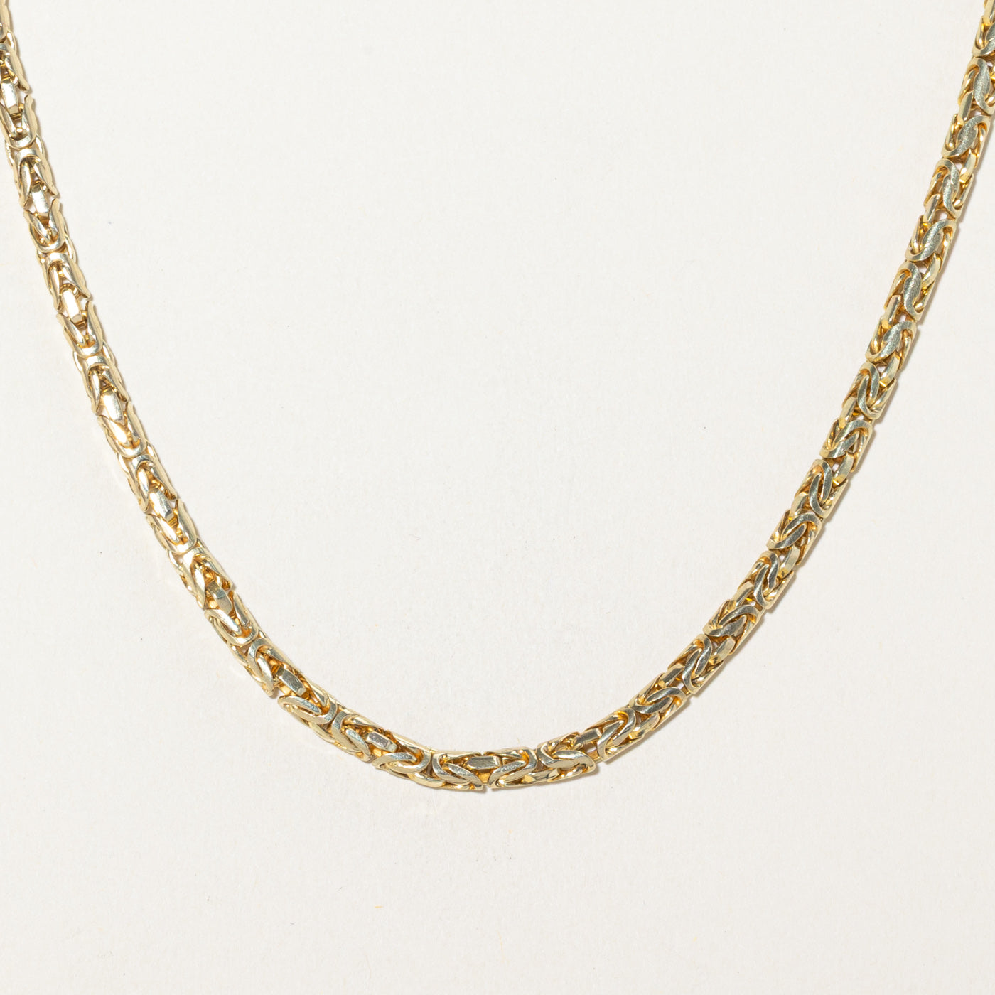 14k Yellow Gold Byzantine Chain | 18"
