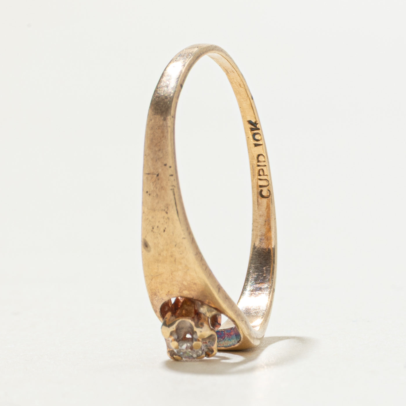 10k Diamond Swirl Ring | SZ 6.75