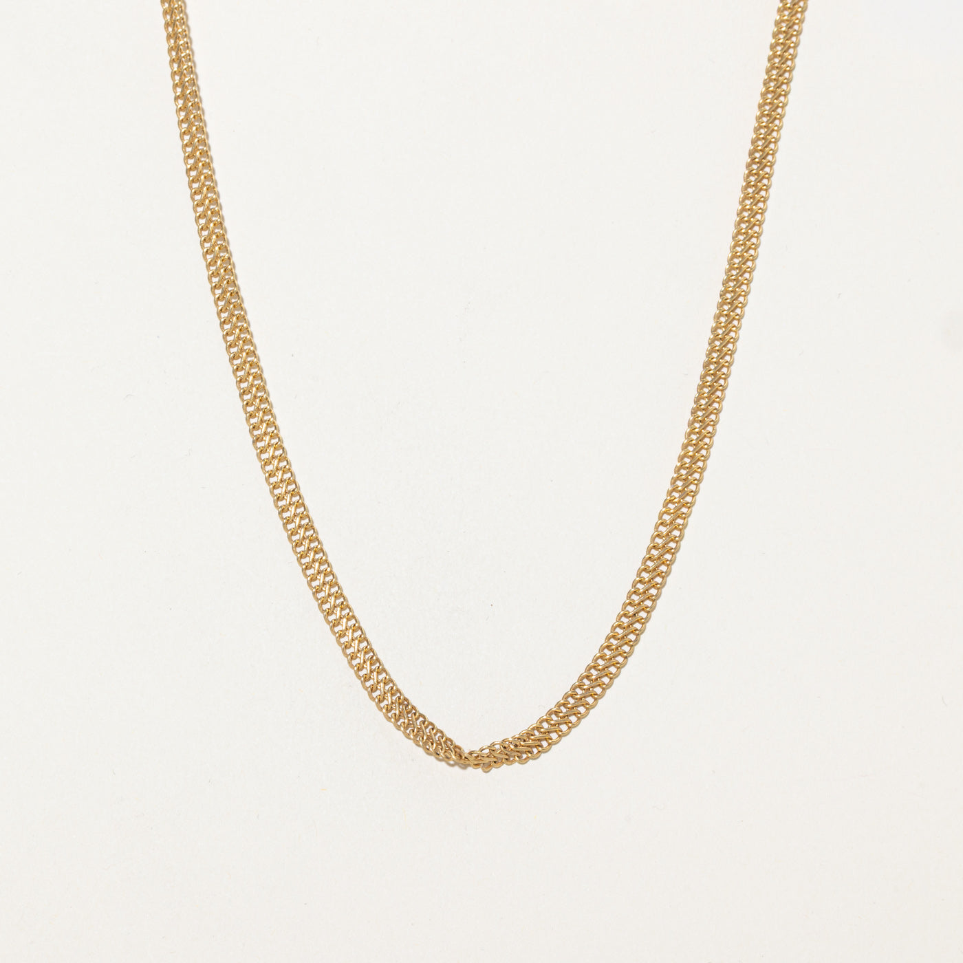 14k Yellow Gold Double Link Chain | 17"