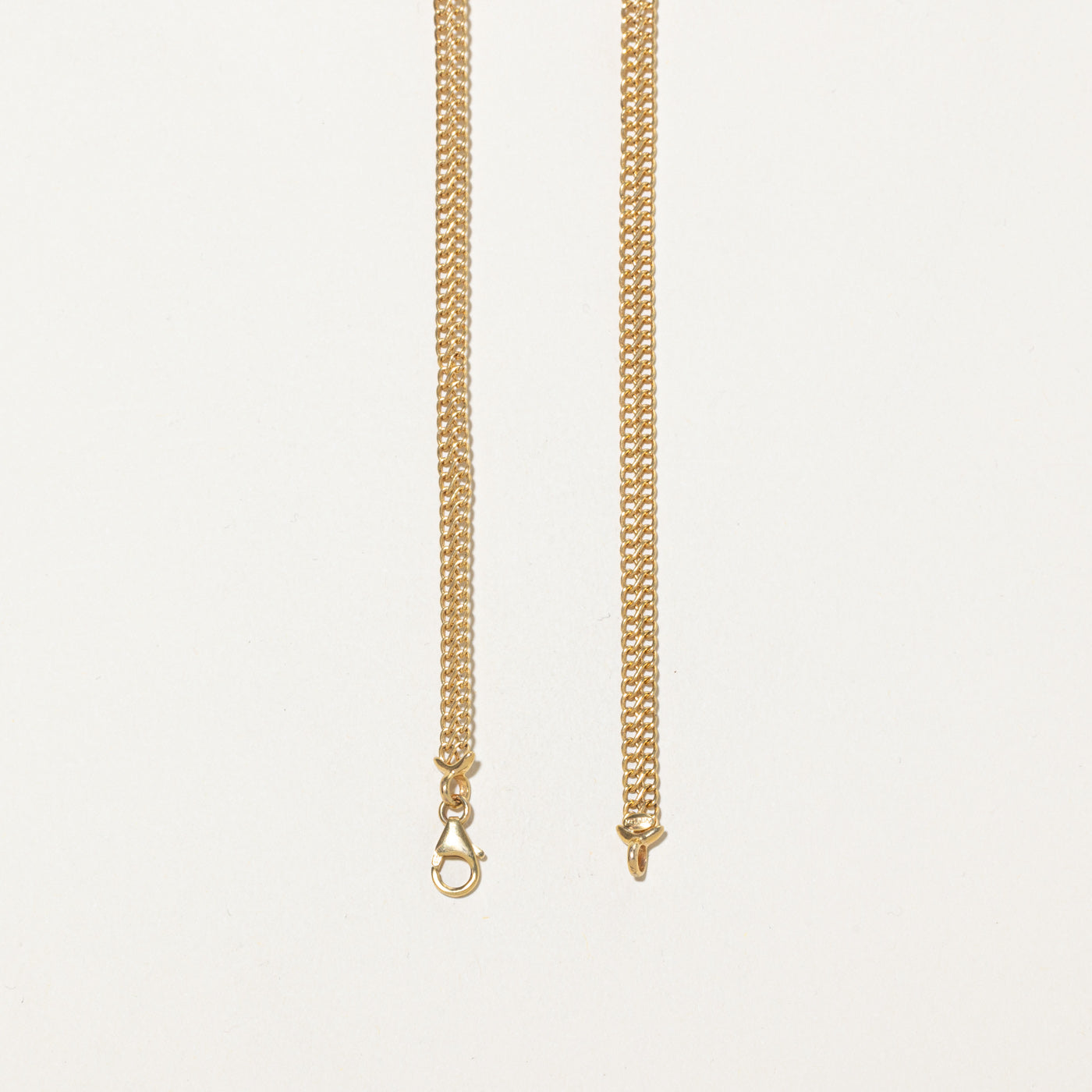 14k Yellow Gold Double Link Chain | 17"