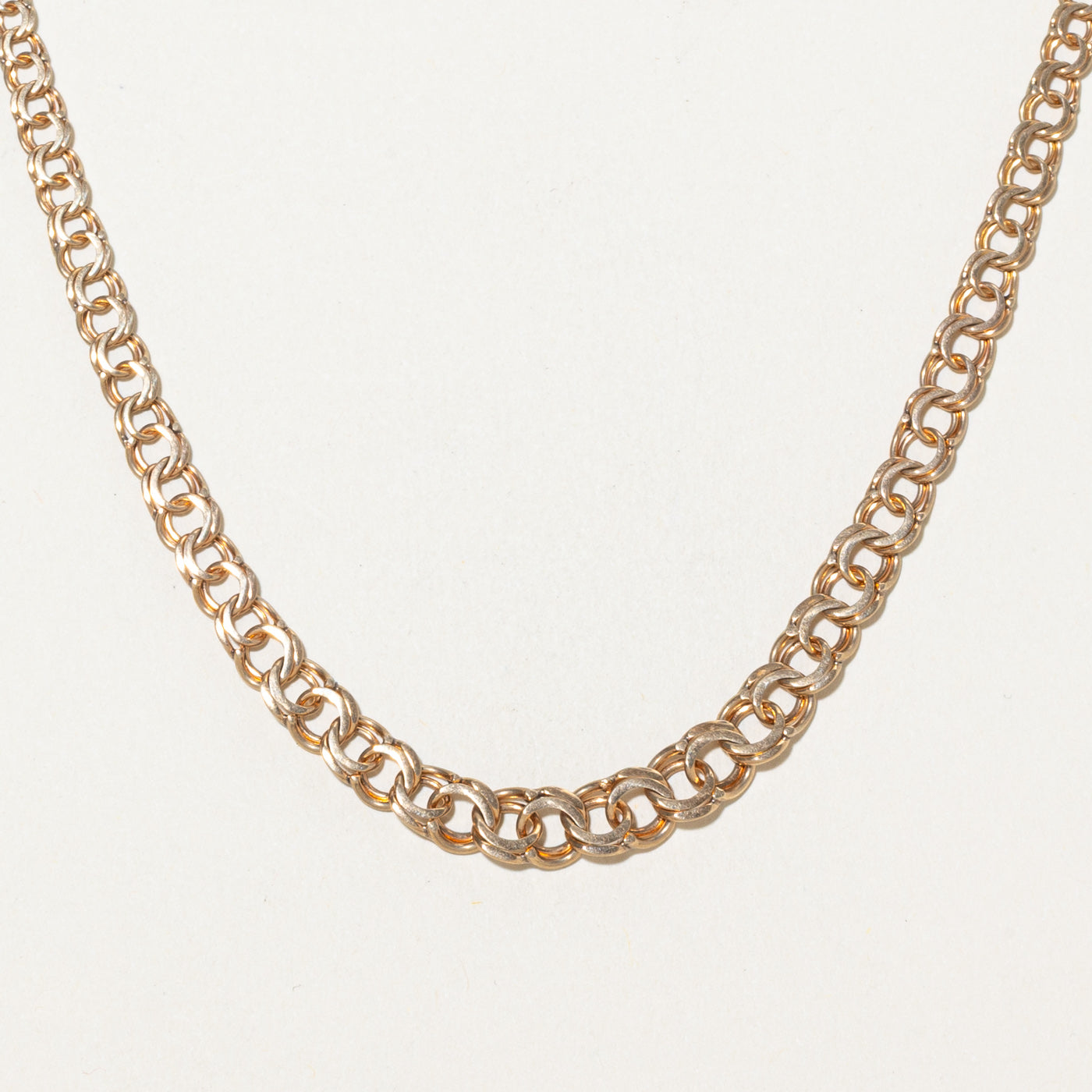 1975 Finnish Hallmarked 14k Double Link Chain | 18"