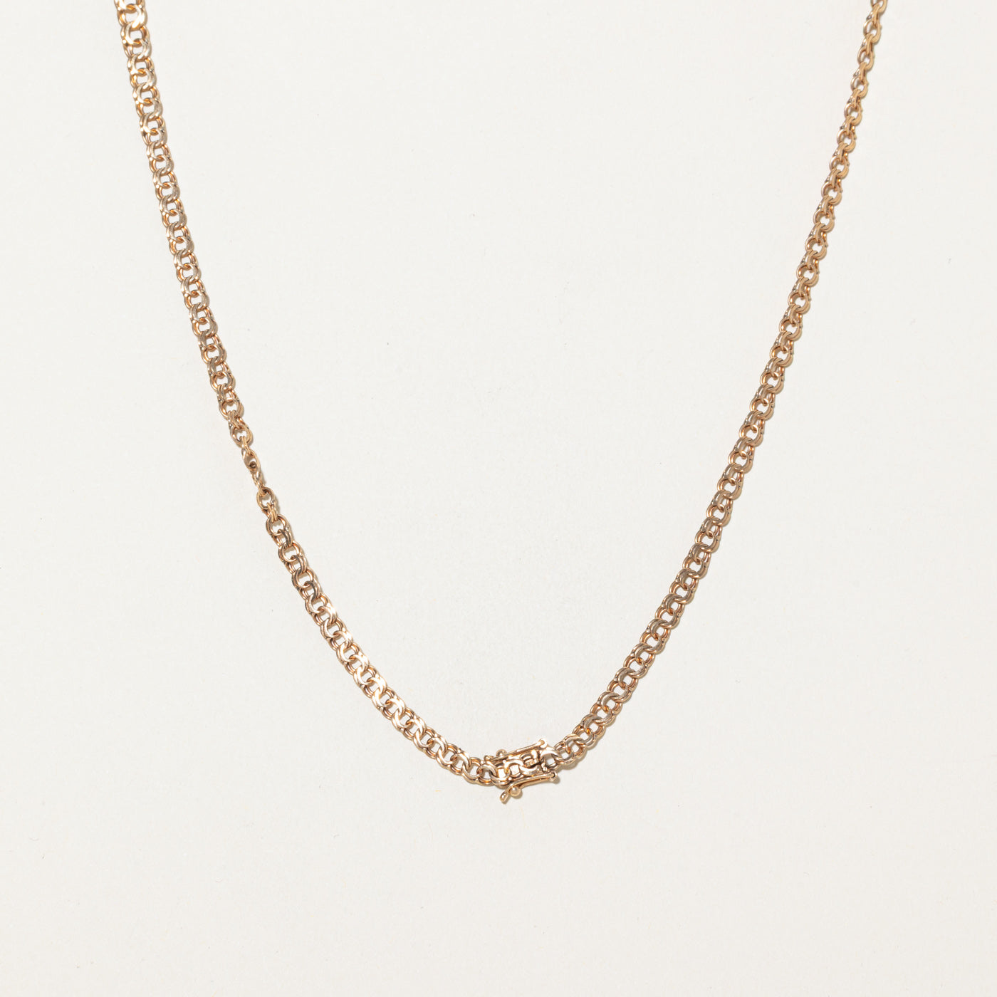 1975 Finnish Hallmarked 14k Double Link Chain | 18"