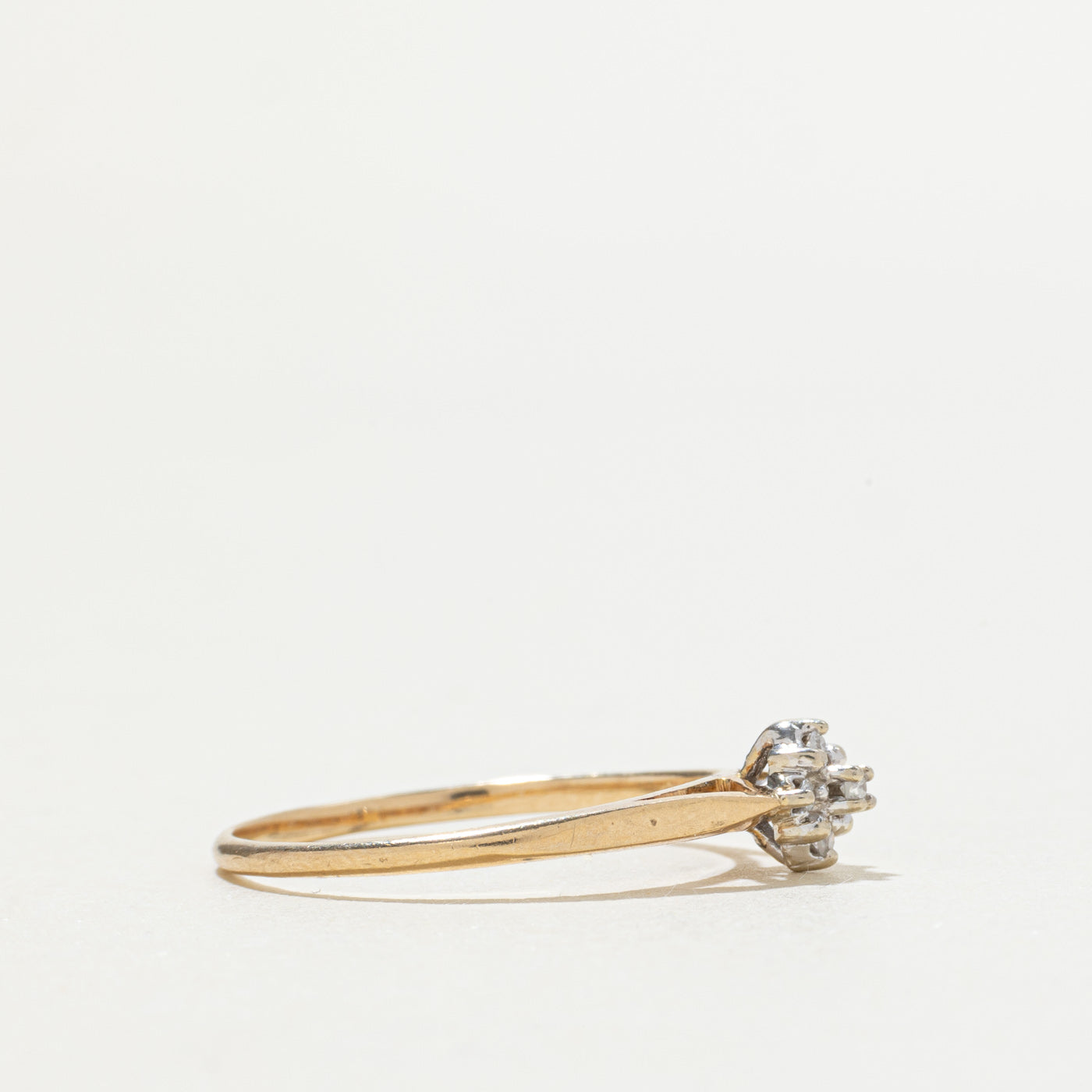 10k Diamond Petal Cluster Ring | SZ 6.25