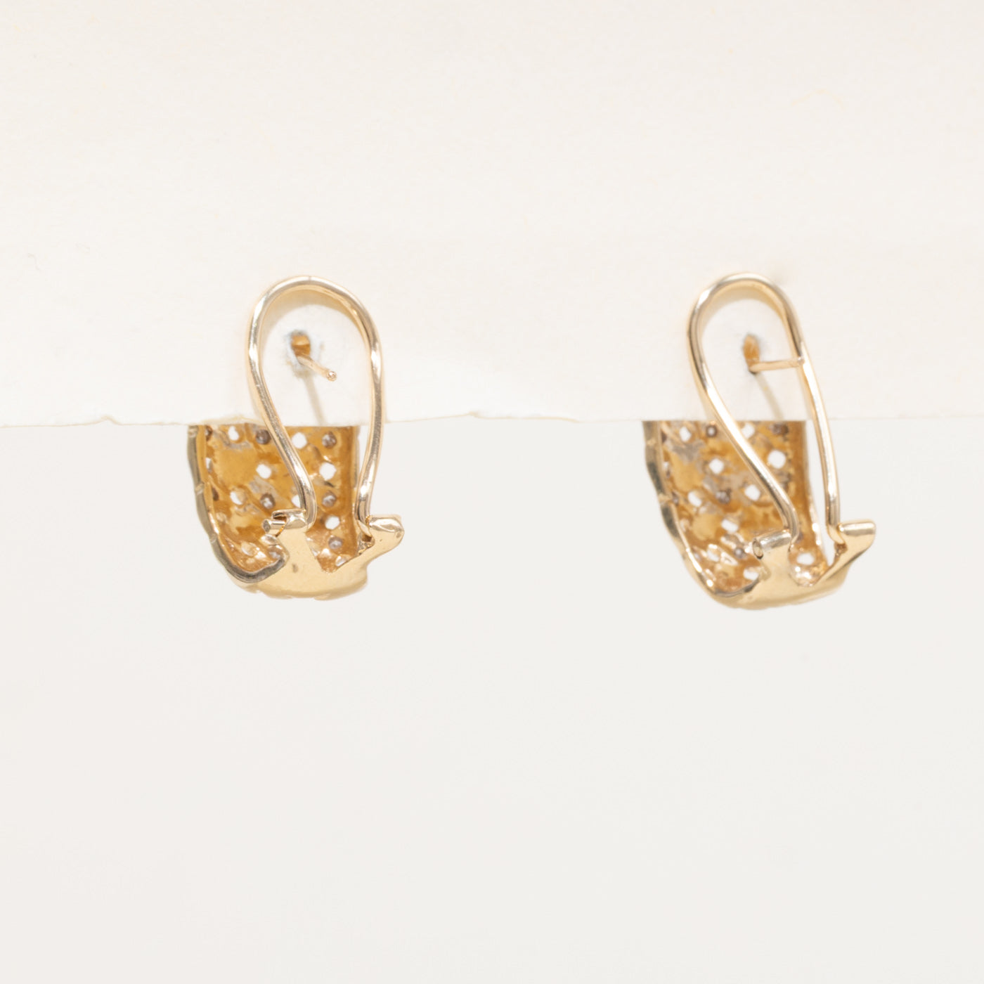 ***Boucles d'oreilles en or 14 carats 4293-41