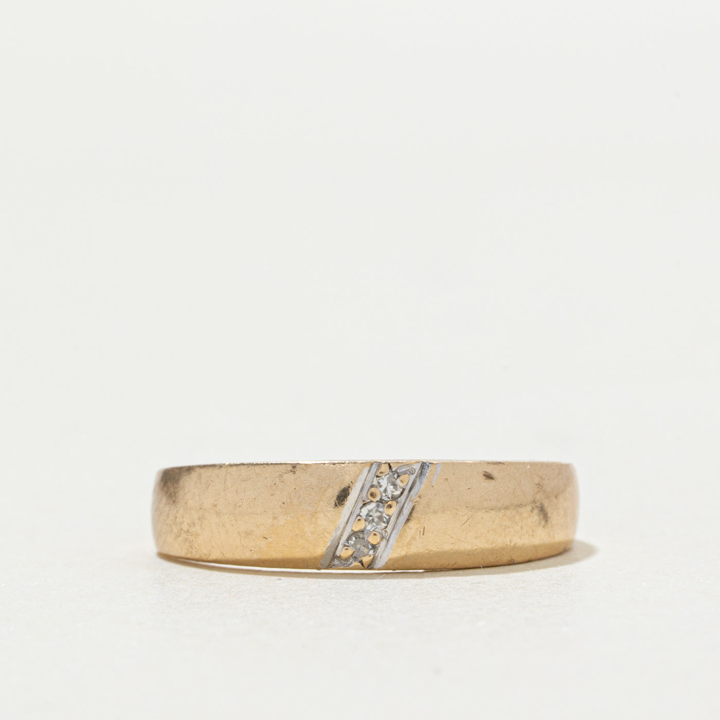 10k Diagonal Diamond Band | SZ 5