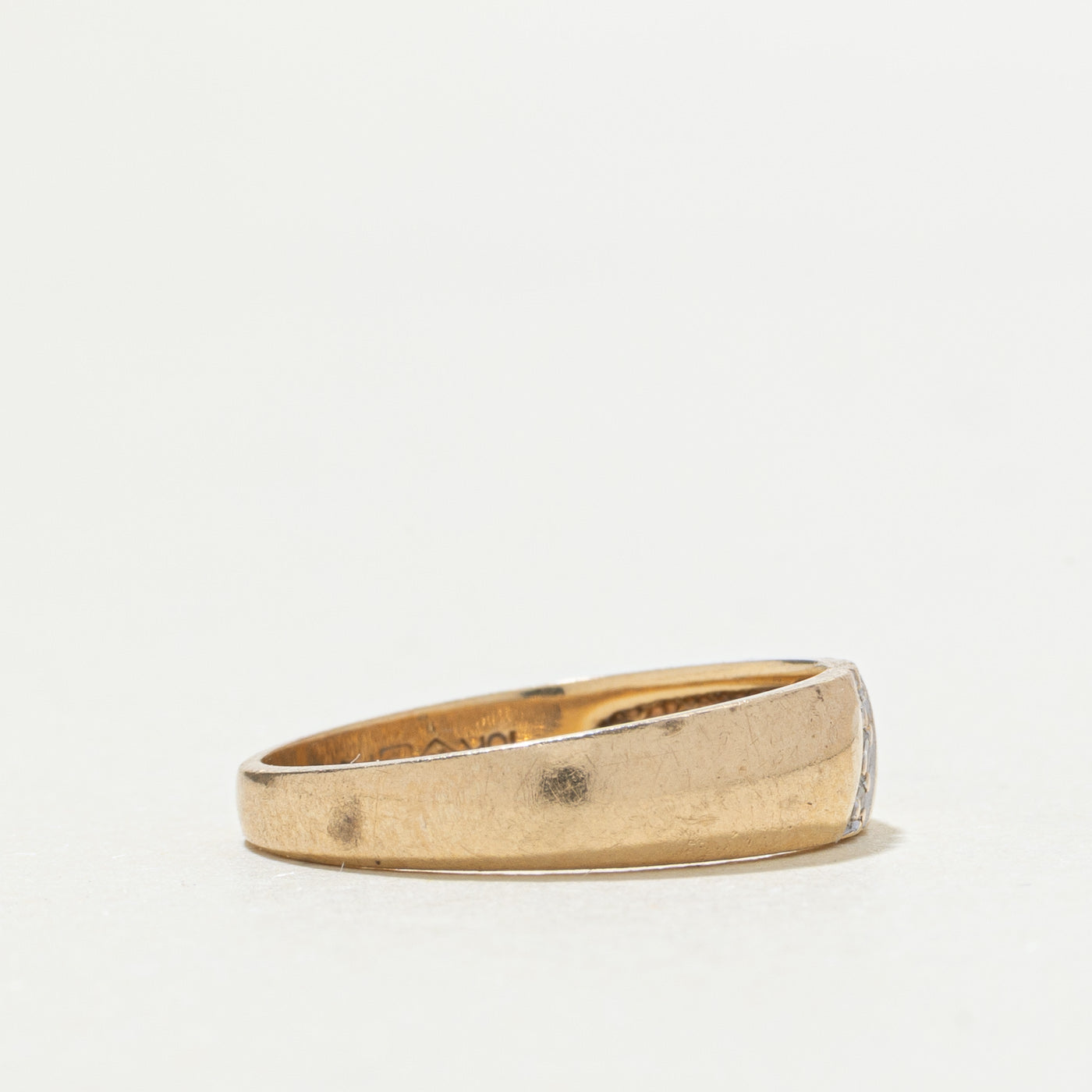 10k Diagonal Diamond Band | SZ 5