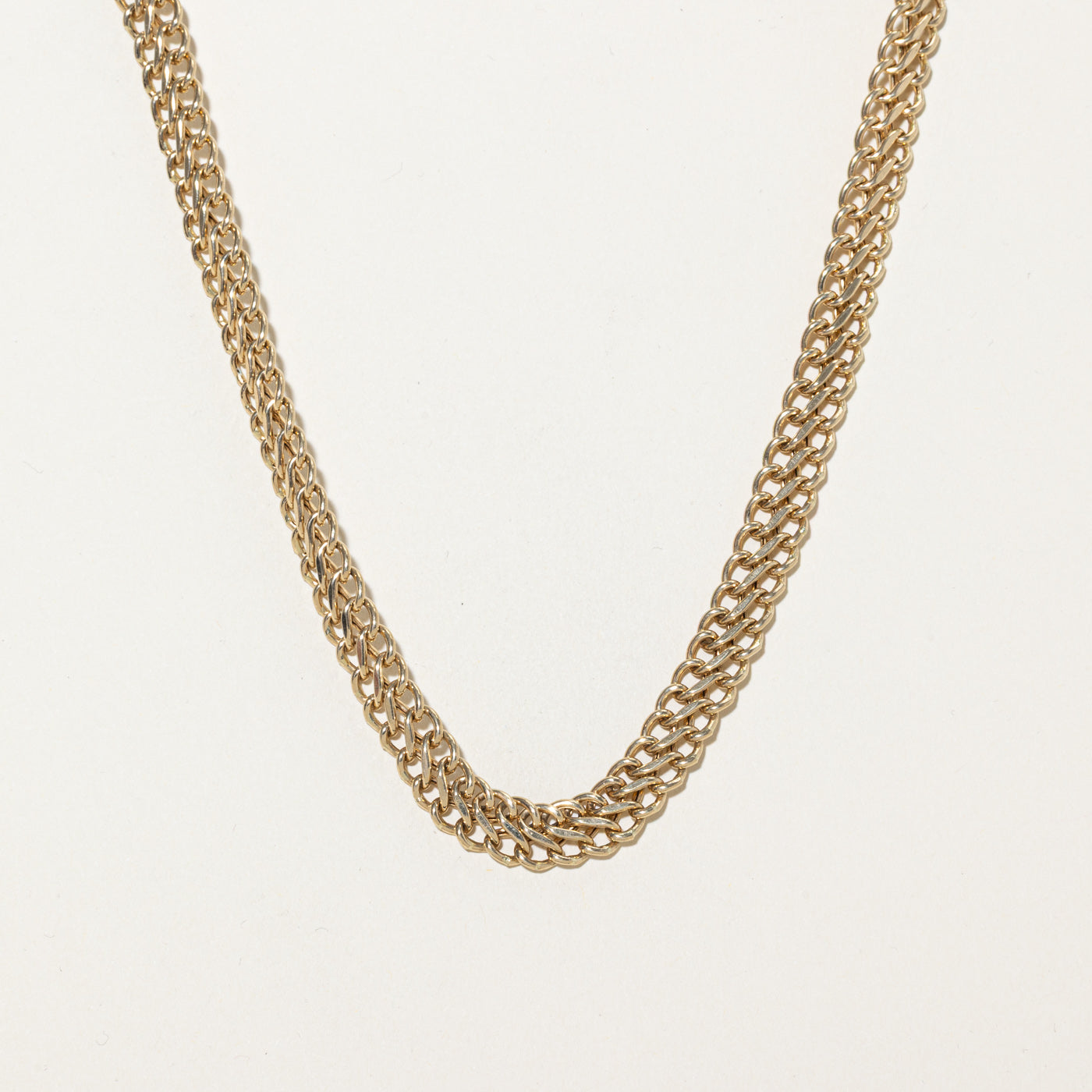 14k Yellow Gold Double Link Chain | 18"