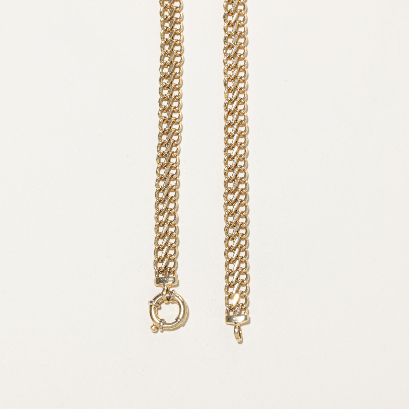 14k Yellow Gold Double Link Chain | 18"