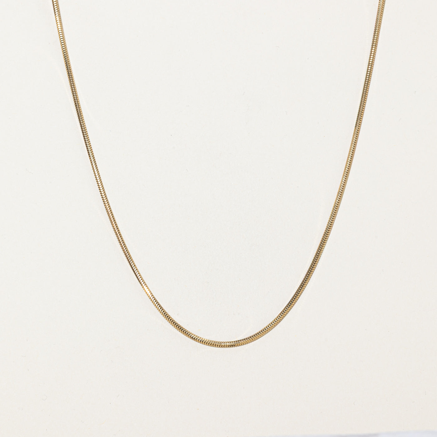 14k Yellow Gold Snake Chain | 20"