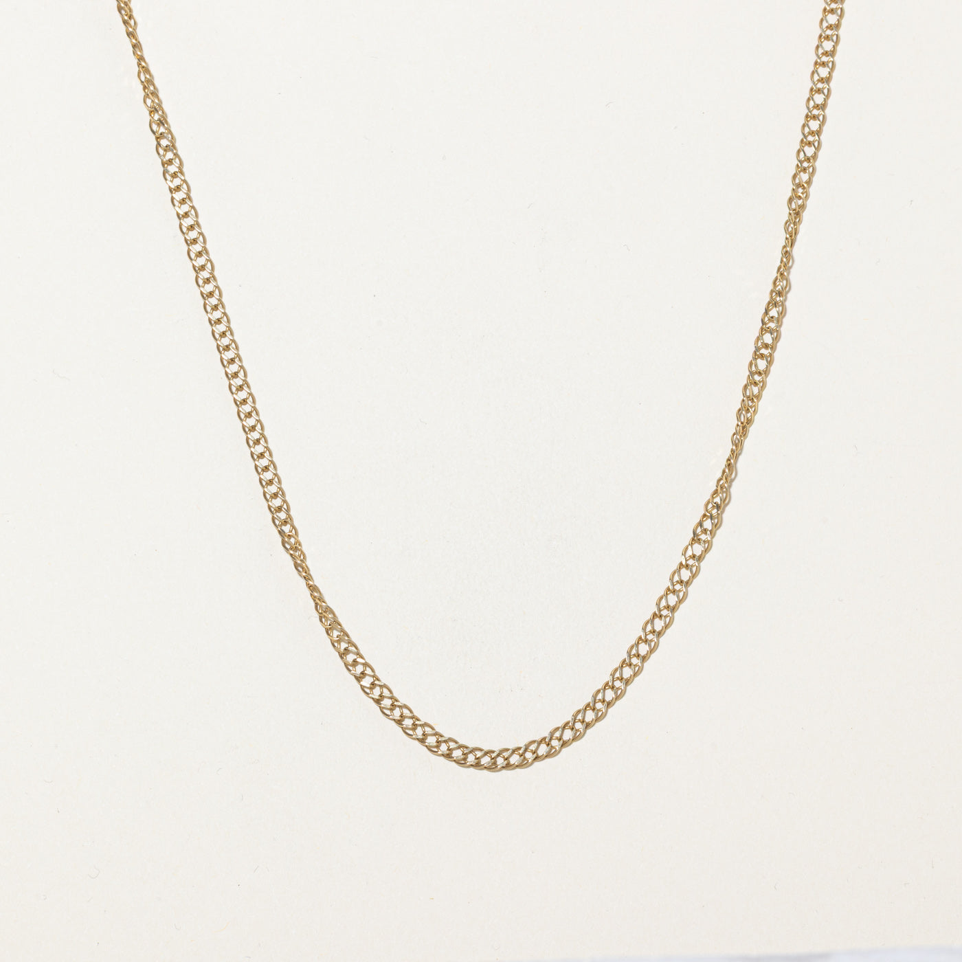 14k Yellow Gold Double Link Chain | 20"