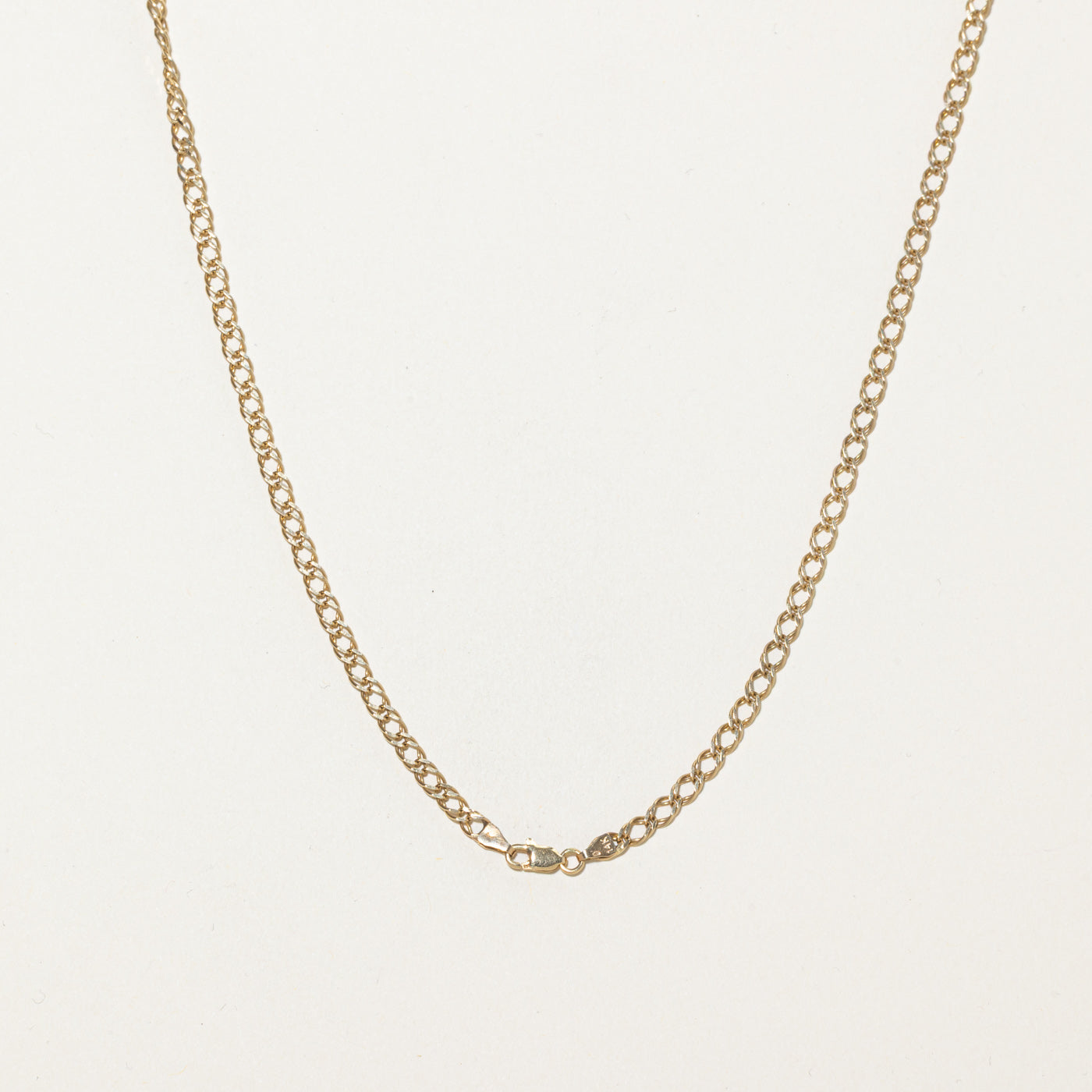 14k Yellow Gold Double Link Chain | 20"