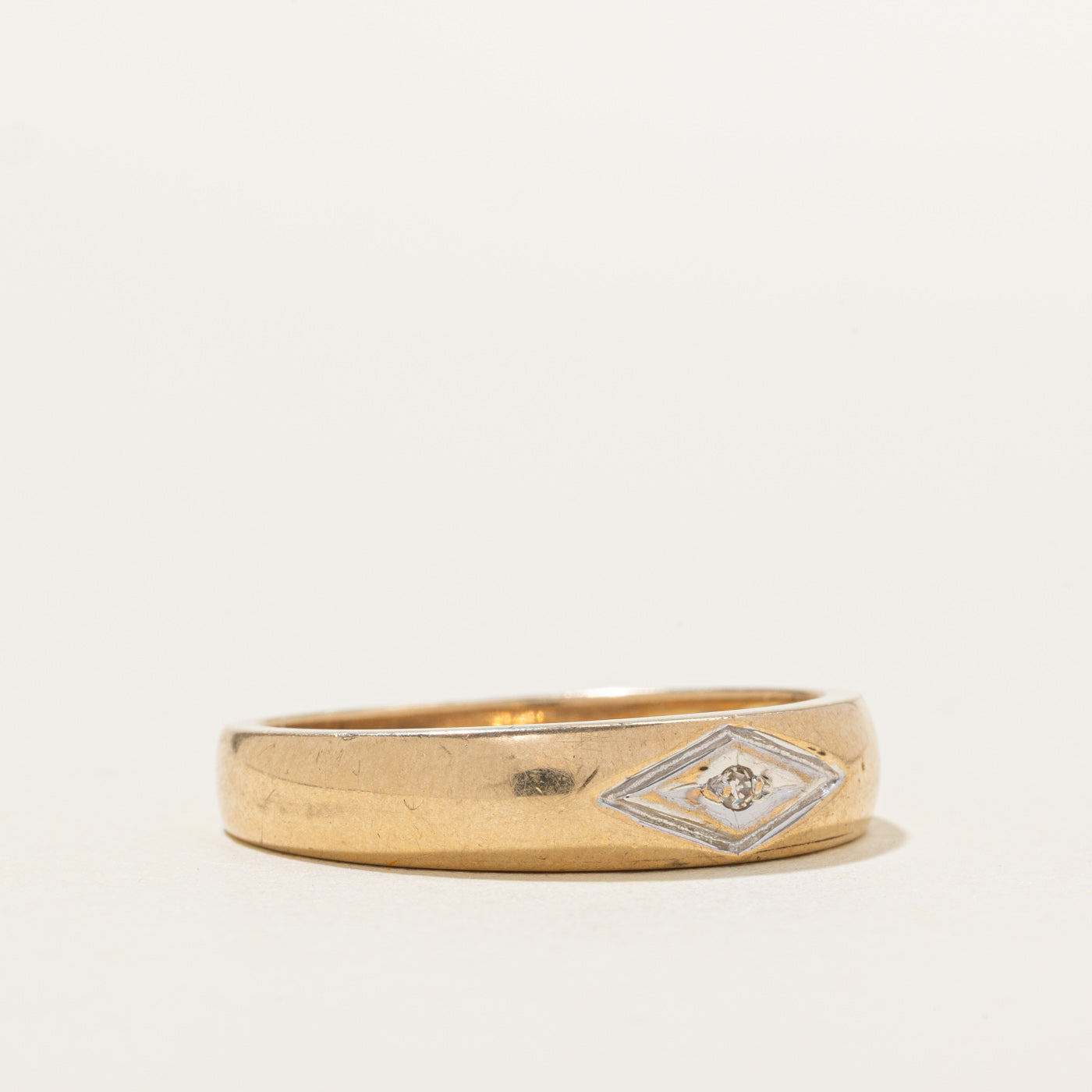 10K Diamond Rhombus Band | SZ 10.25