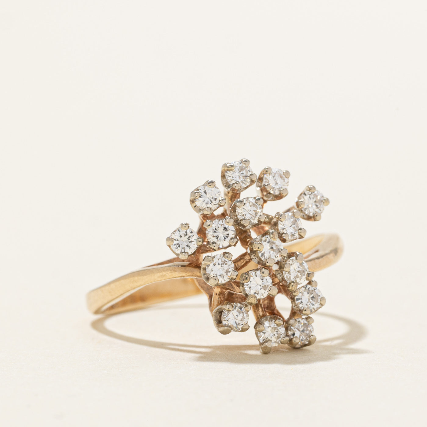 10K Diamond Cluster Ring | 0.40ctw | SZ 6.75