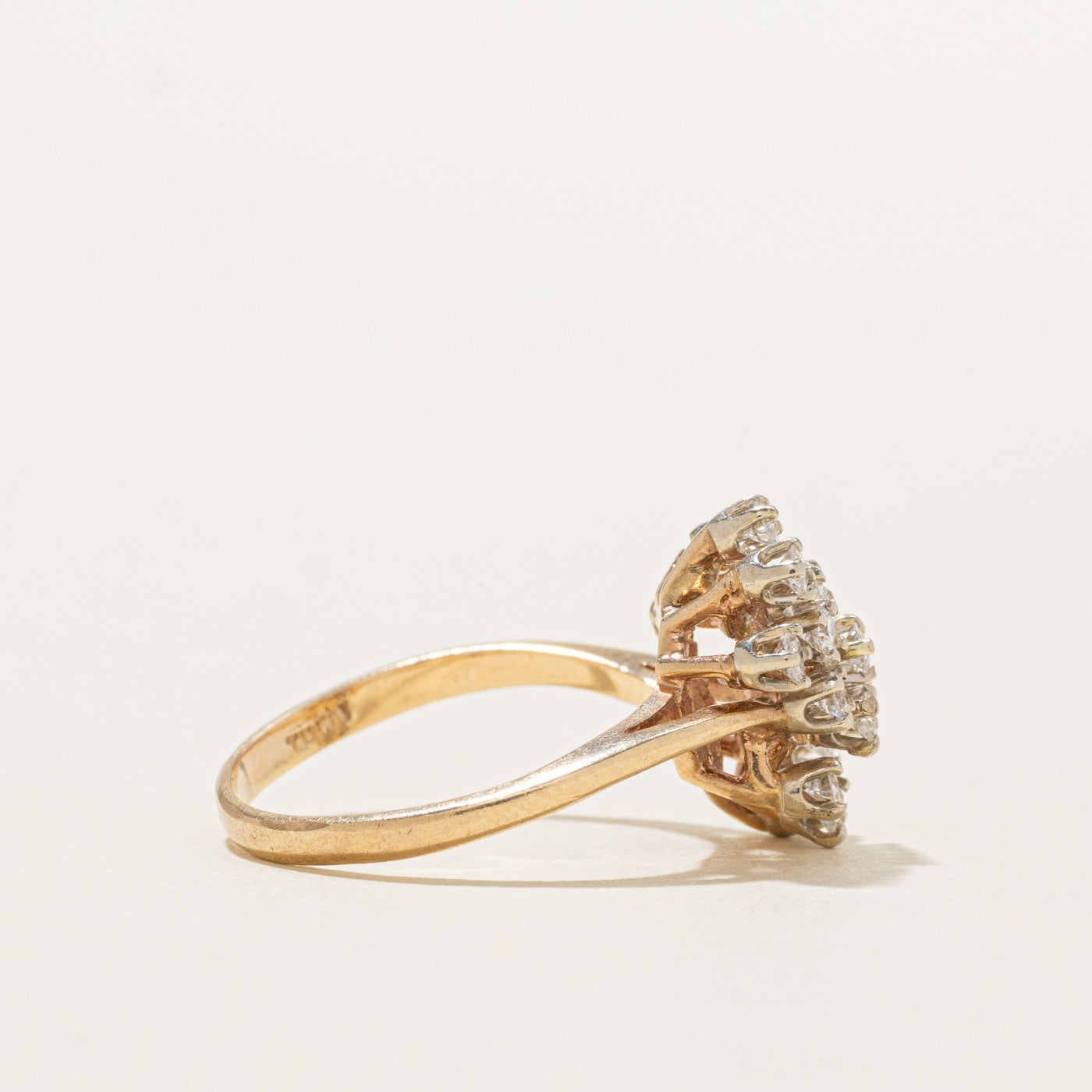 10K Diamond Cluster Ring | 0.40ctw | SZ 6.75