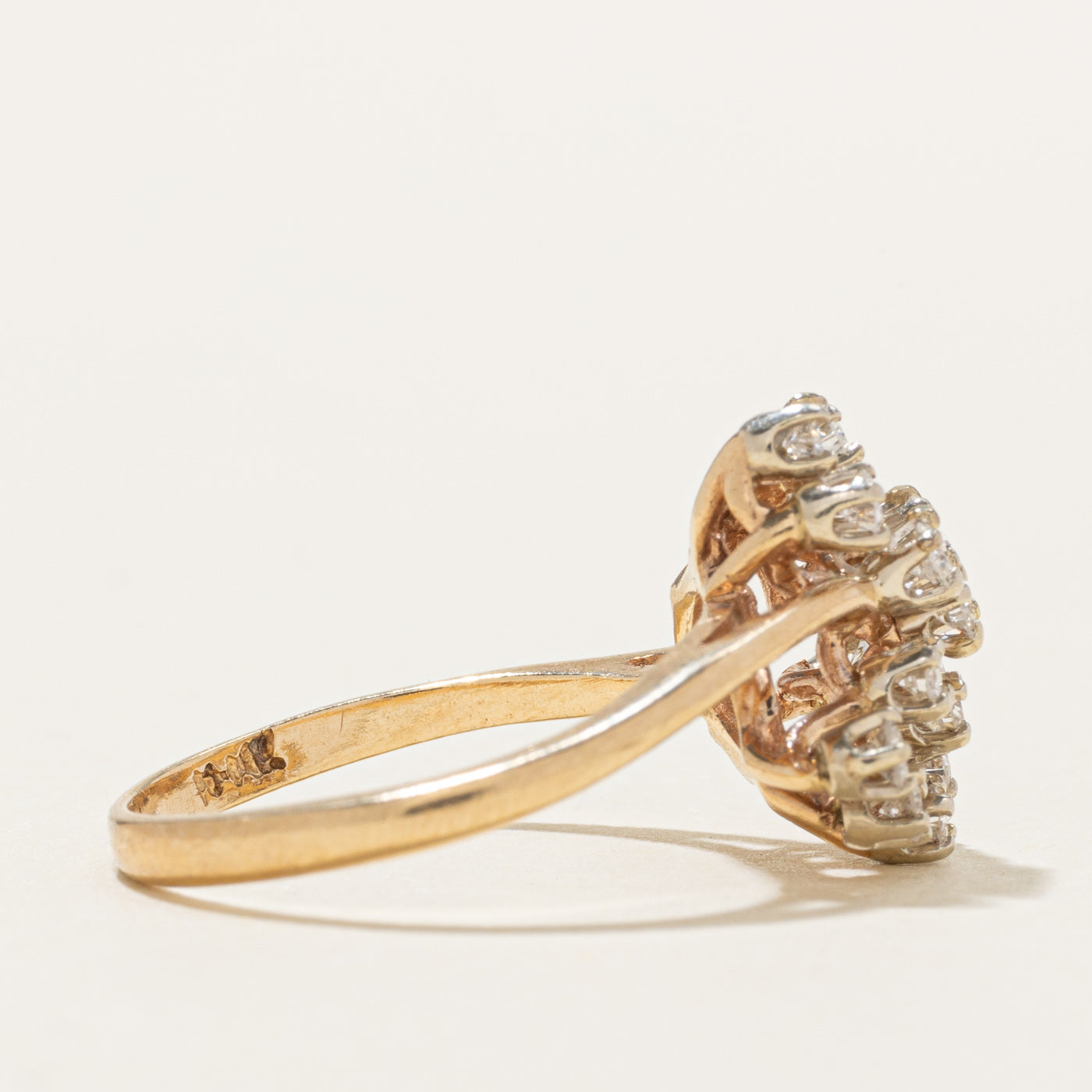 10K Diamond Cluster Ring | 0.40ctw | SZ 6.75