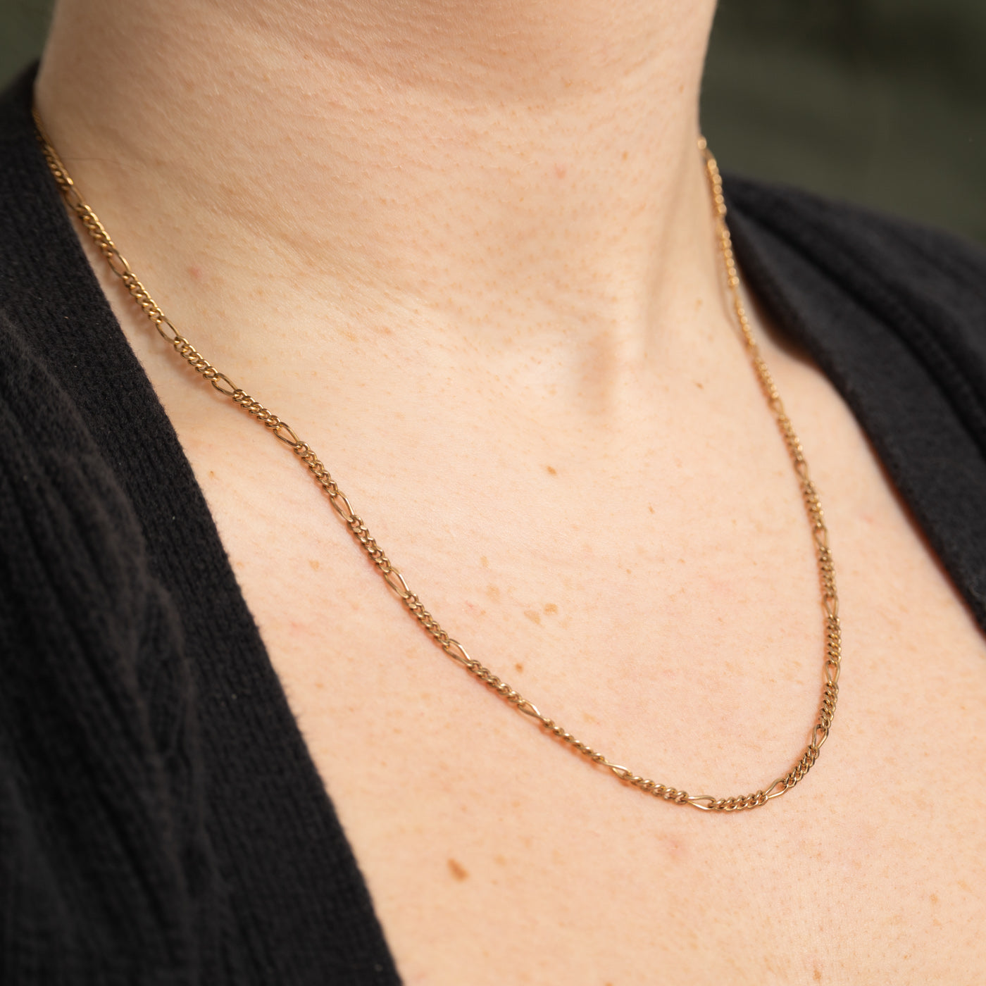 1985 Birmingham 9k Yellow Gold Figaro Chain | 20"