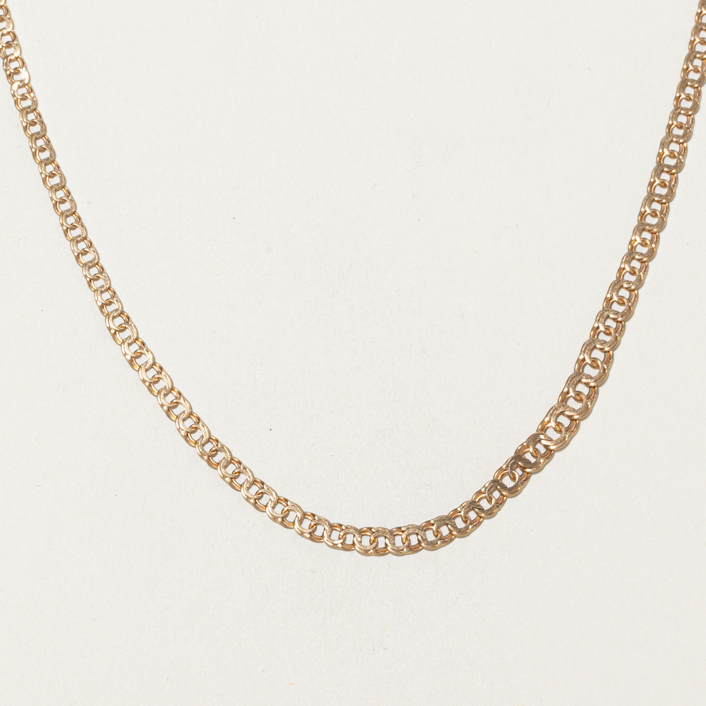 1959 Stockholm 18k Yellow Gold Double Link Chain | 16"