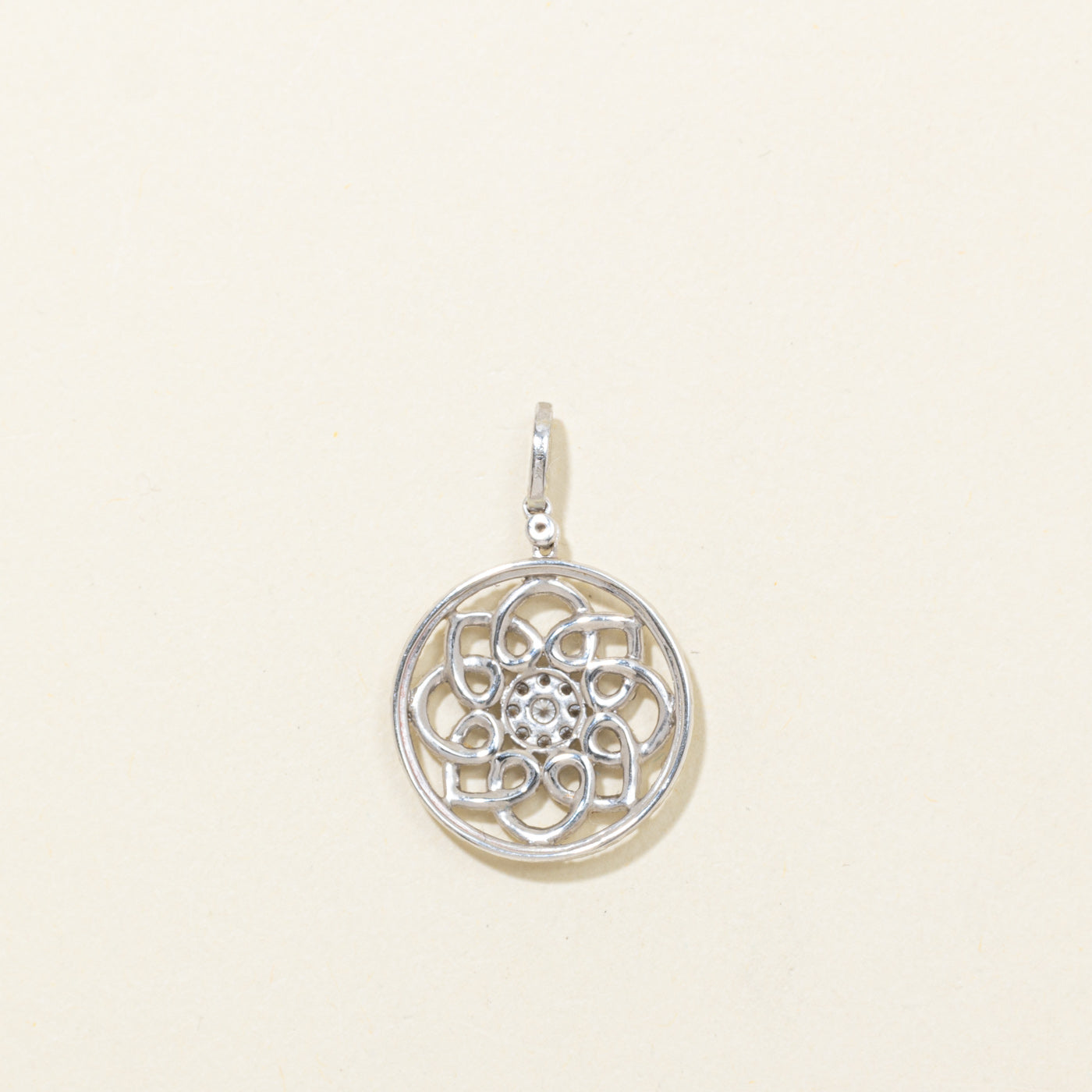 14k Diamond Floral Openwork Pendant | 1.53ctw