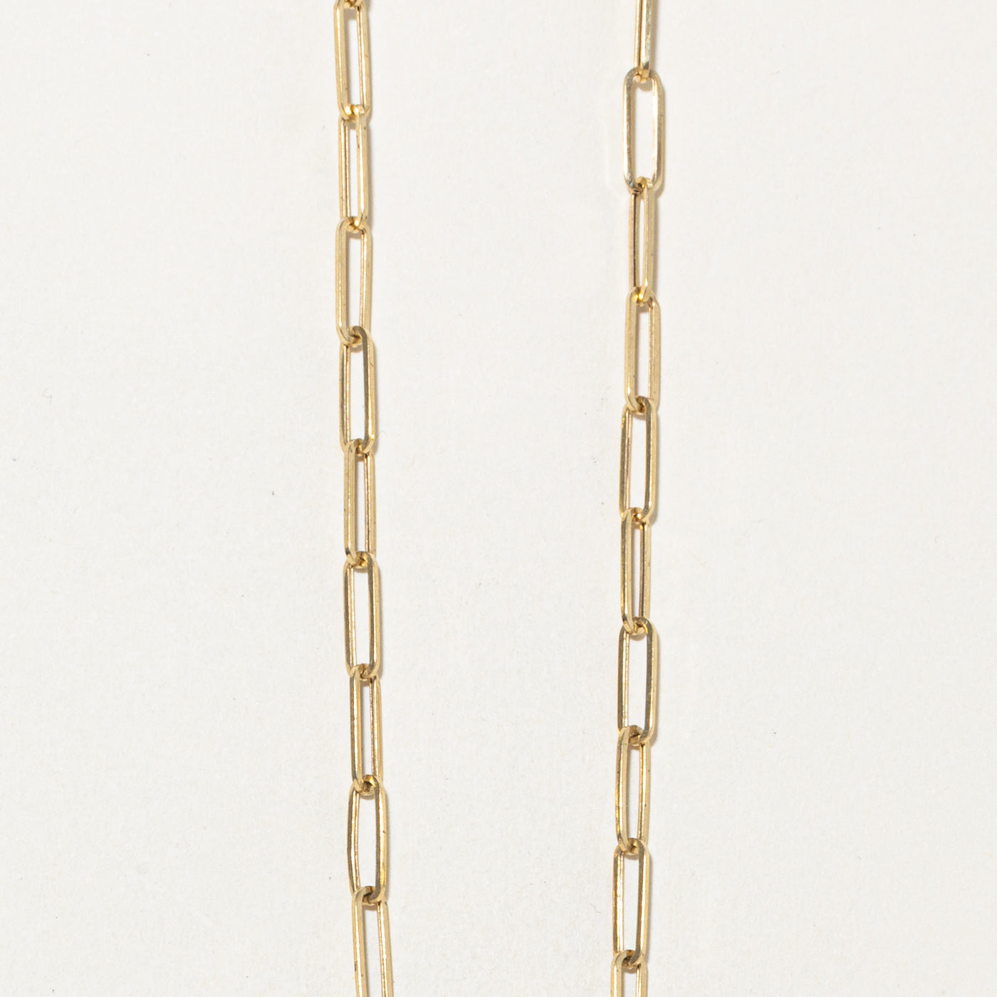 18k Yellow Gold Paperclip Chain | 18"